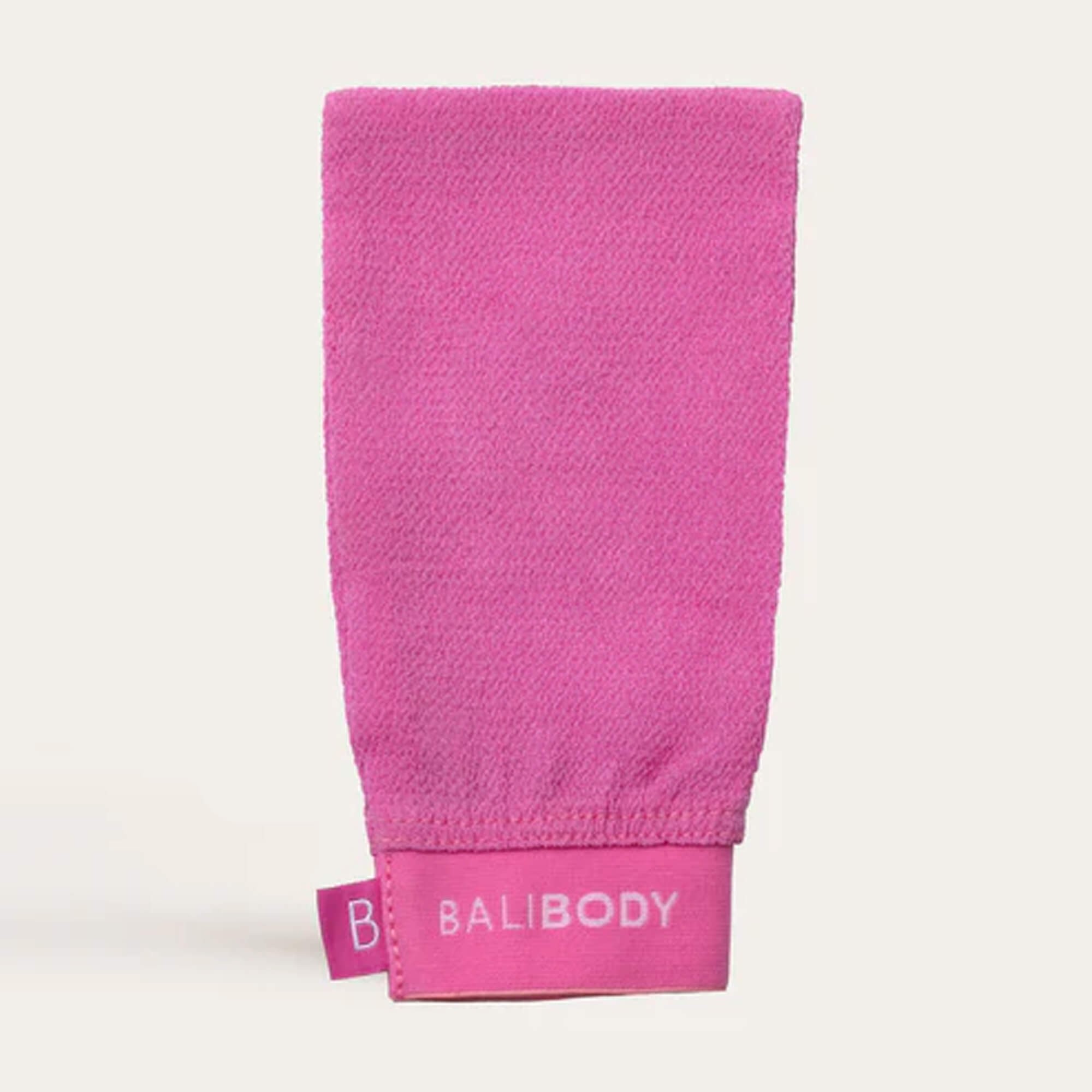 Розовая отшелушивающая перчатка Bali Body Pink Exfoliating Mitt 