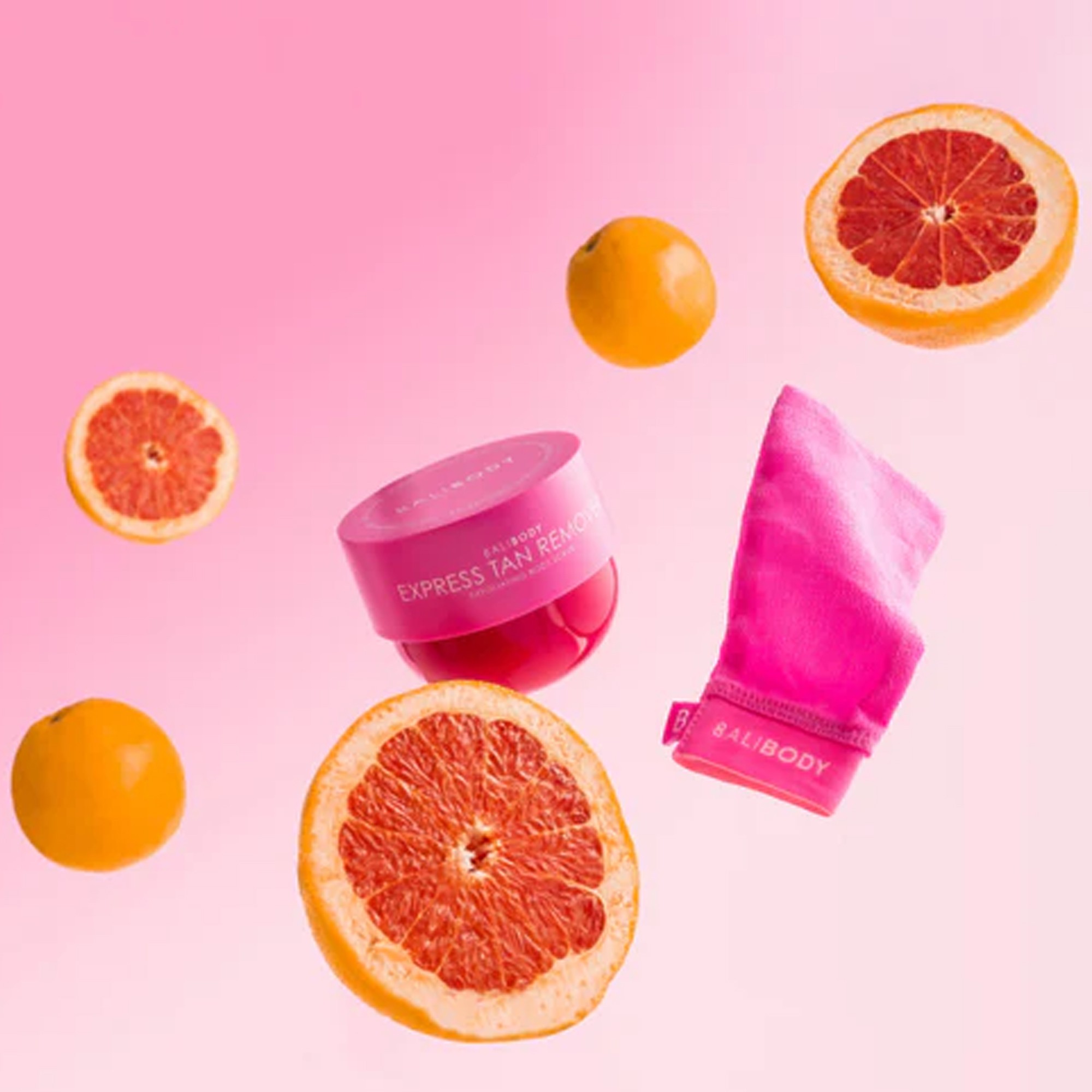 Розовая отшелушивающая перчатка Bali Body Pink Exfoliating Mitt 