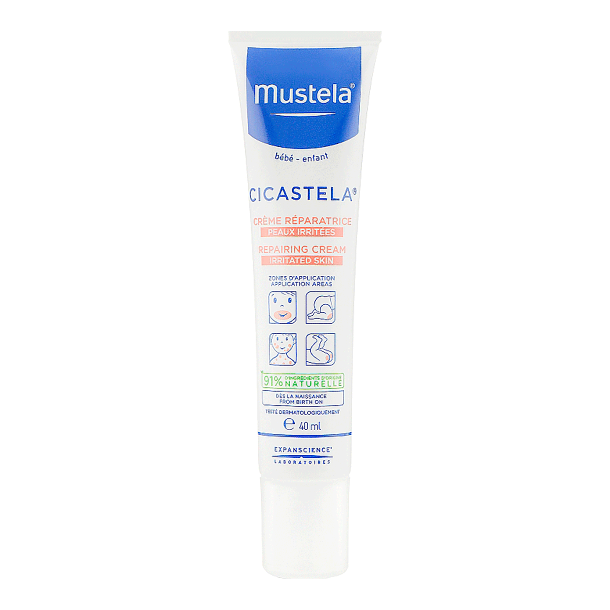 Восстанавливающий крем для раздраженной кожи Mustela Cicastela Repairing Cream