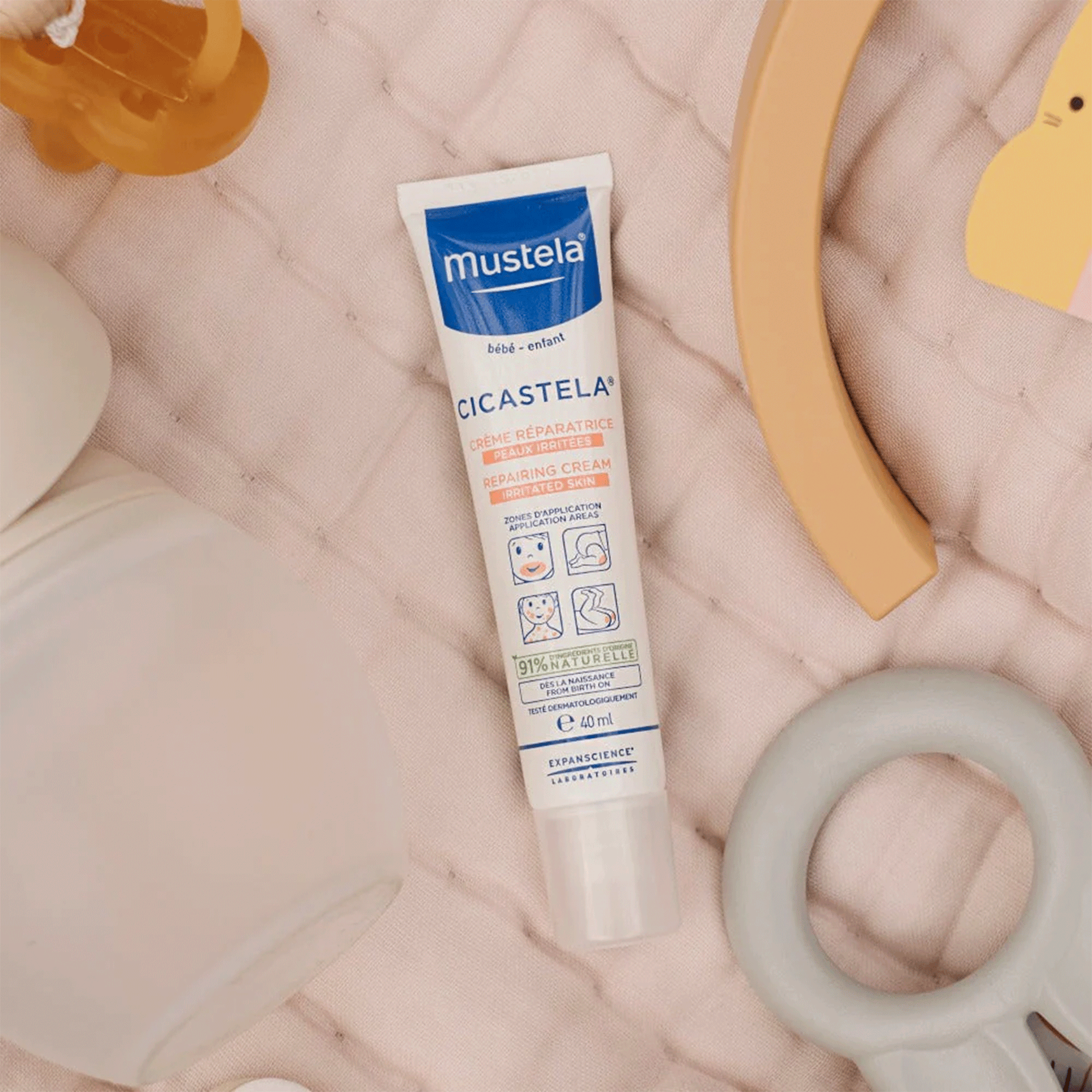Восстанавливающий крем для раздраженной кожи Mustela Cicastela Repairing Cream