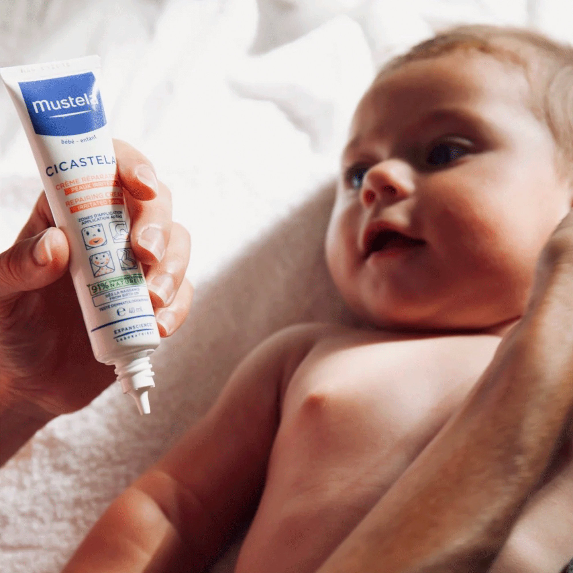 Восстанавливающий крем для раздраженной кожи Mustela Cicastela Repairing Cream