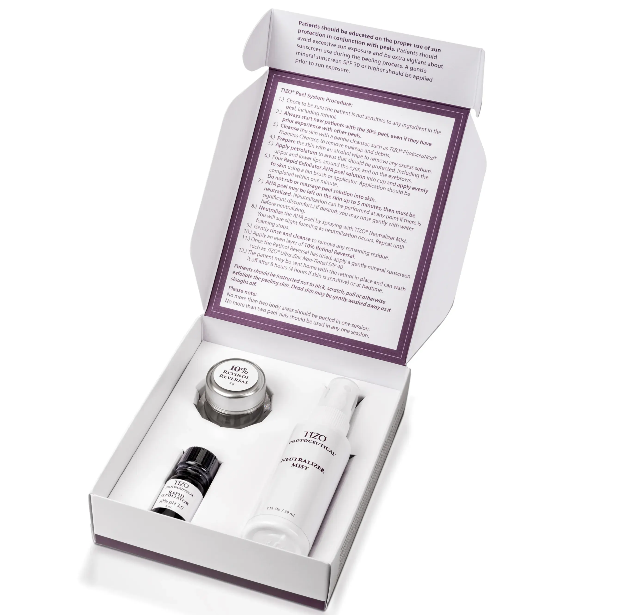 Набір для професійного пілінгу Tizo Photoceutical AHA/Retinol Peel System