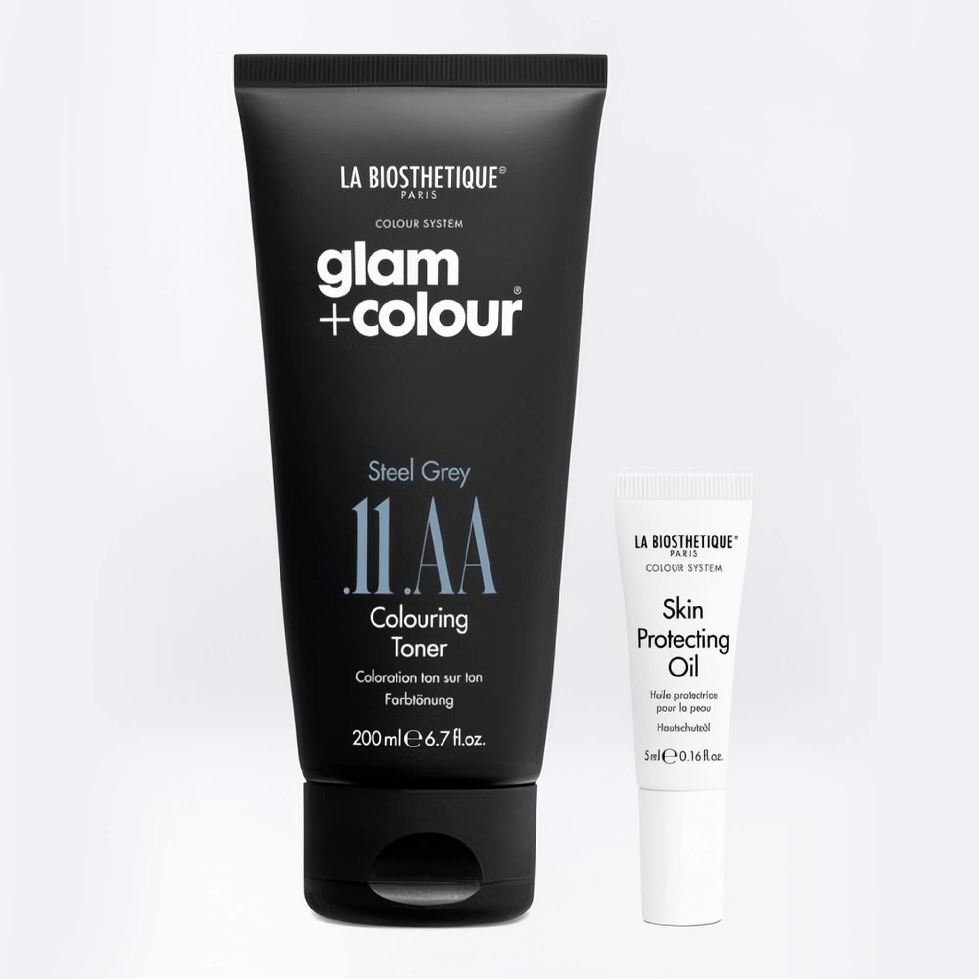 Тонер для седых волос против желтизны La Biosthetique Steel Grey.11.AA Toner