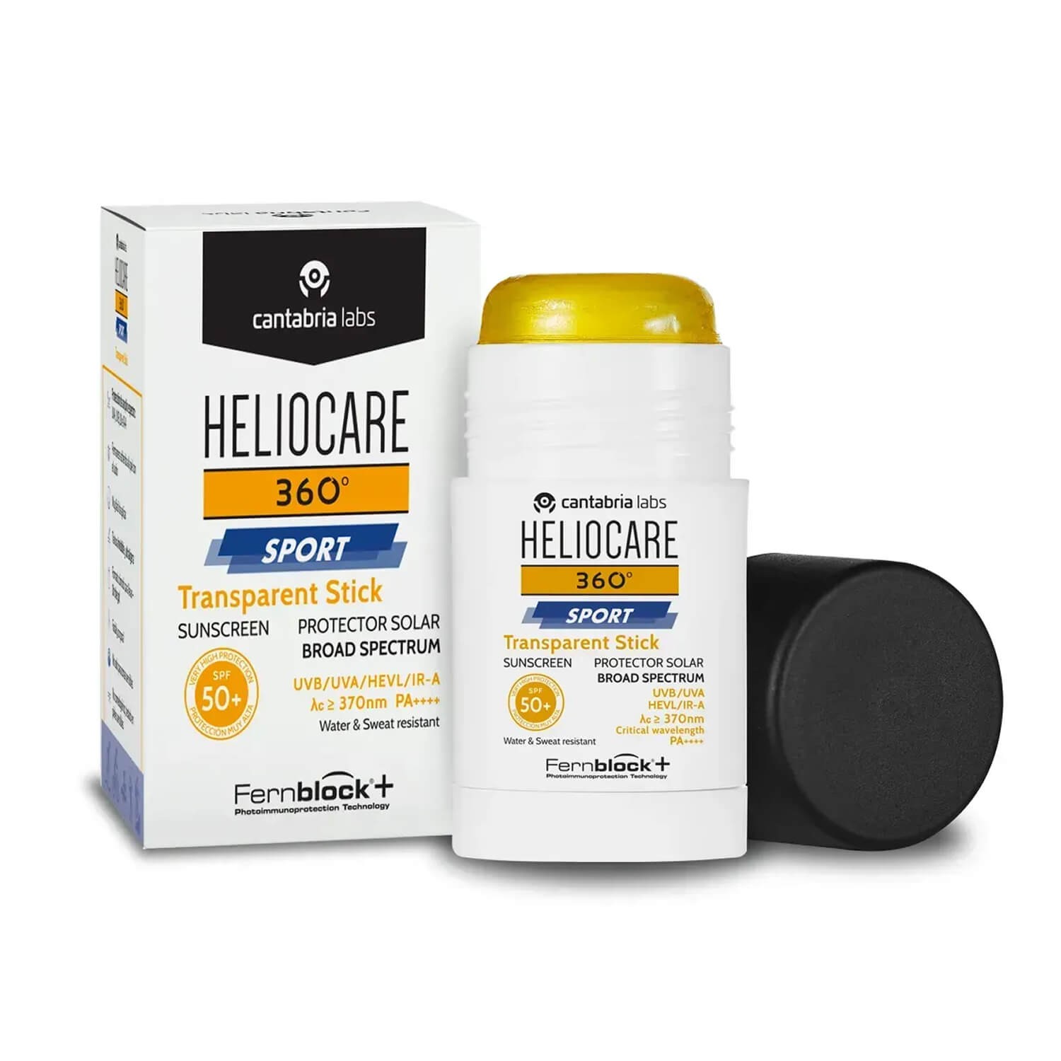 Сонцезахисний стік для занять спортом Cantabria Labs Heliocare 360º Sport Transparent Stick SPF50+