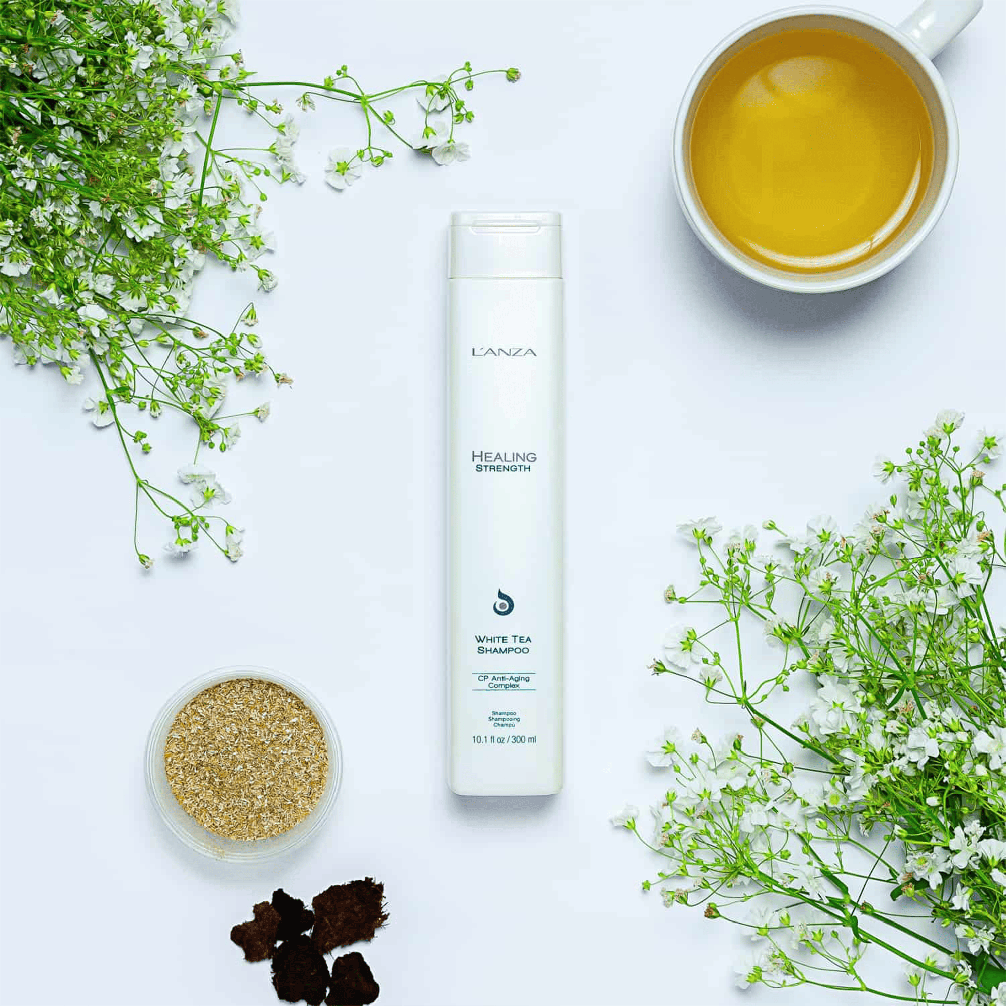 Укрепляющий шампунь с белым чаем L’anza Healing Strength White Tea Shampoo