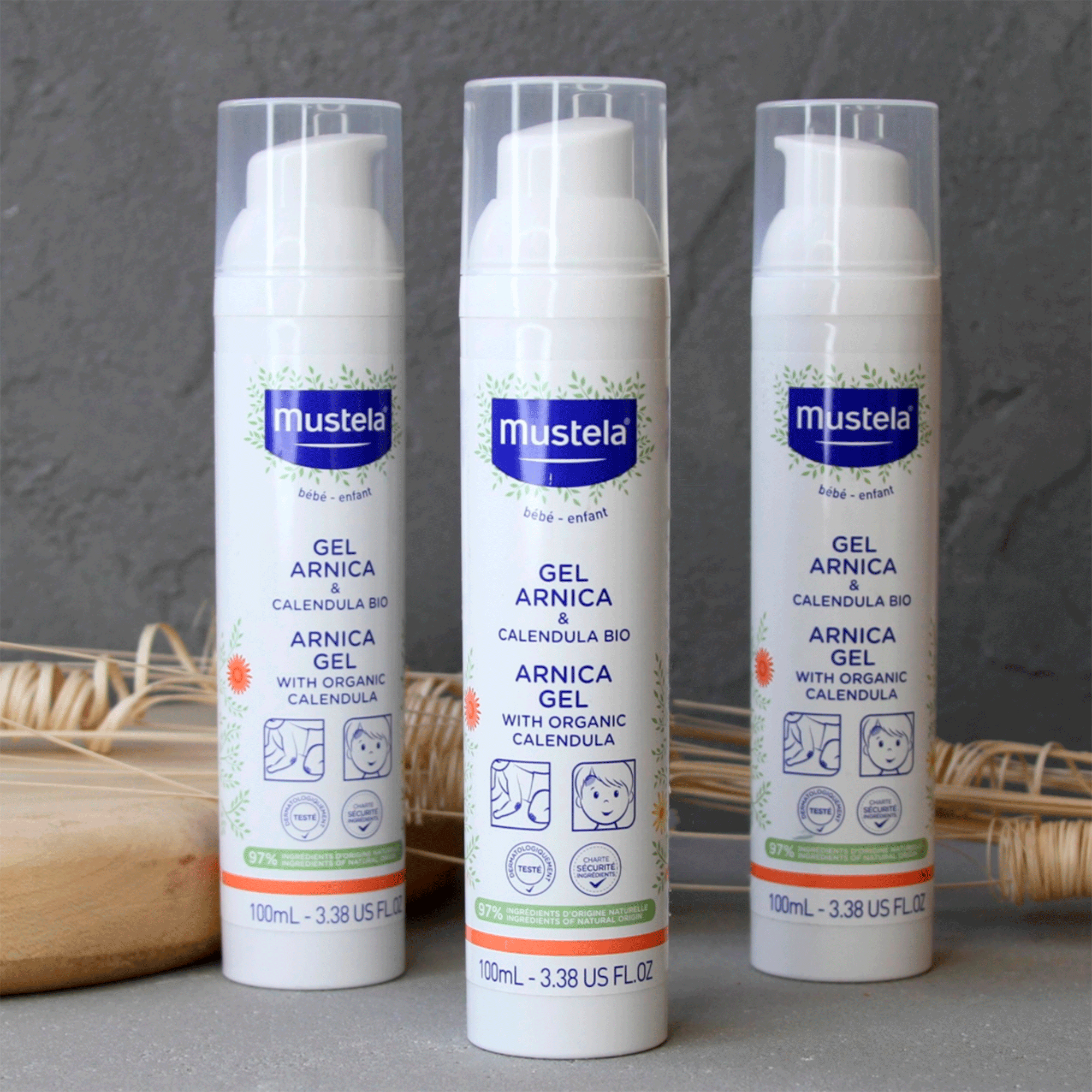 Успокаивающий гель для кожи Mustela Gel Arnica & Calendula Bio