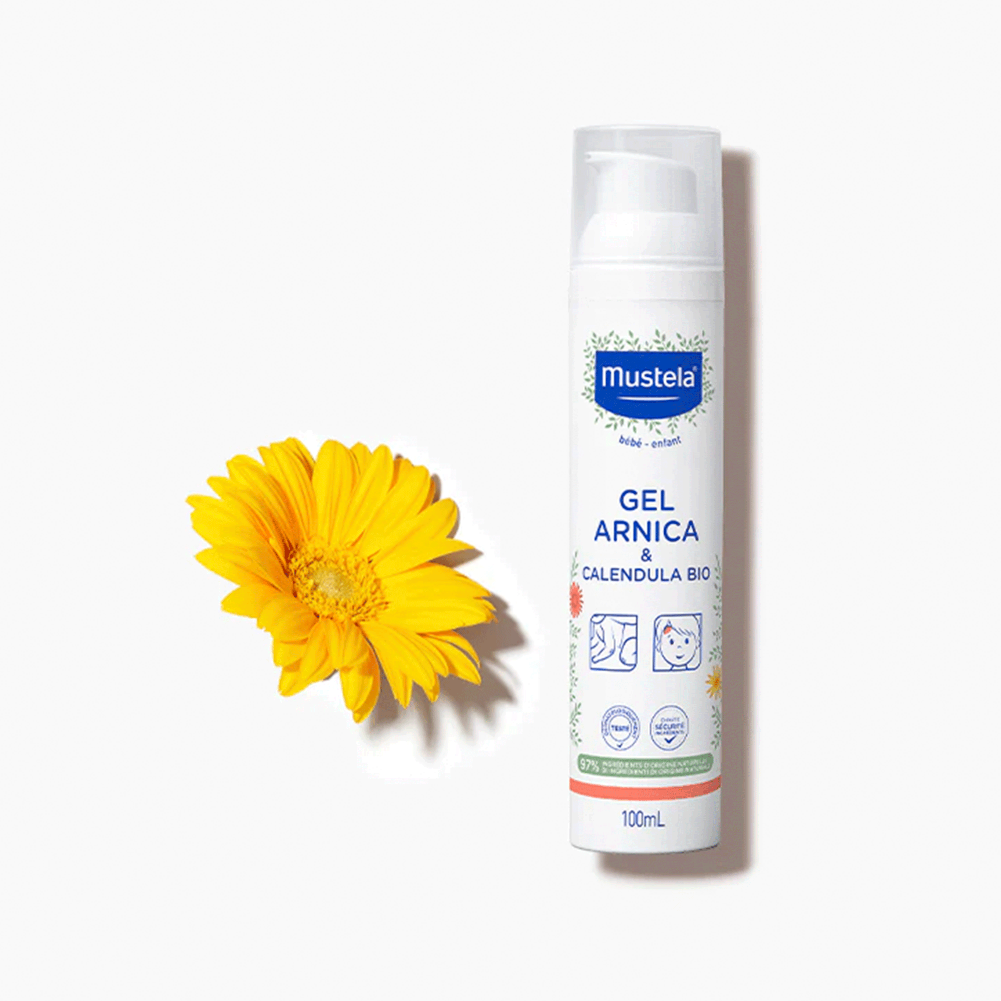 Успокаивающий гель для кожи Mustela Gel Arnica & Calendula Bio