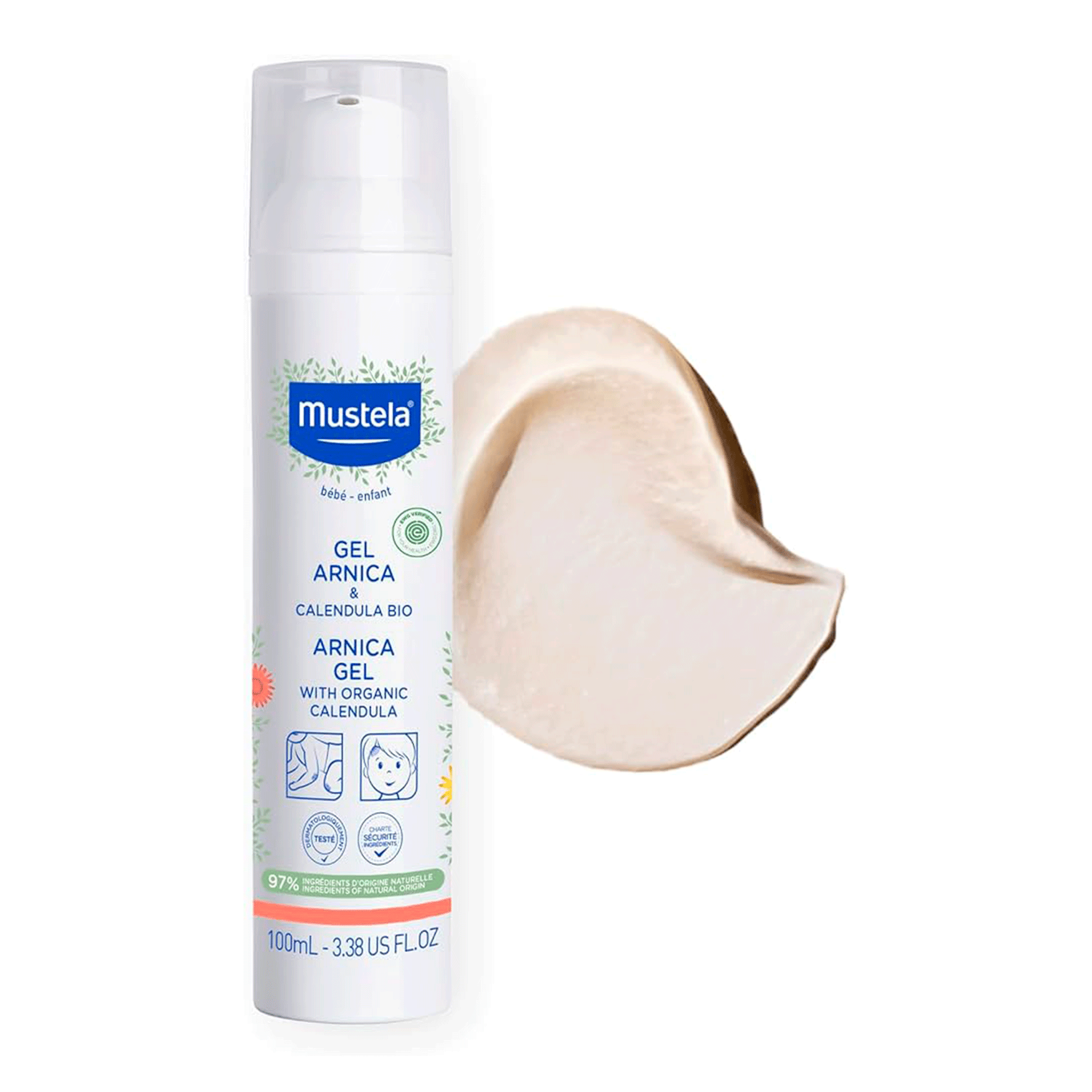 Успокаивающий гель для кожи Mustela Gel Arnica & Calendula Bio