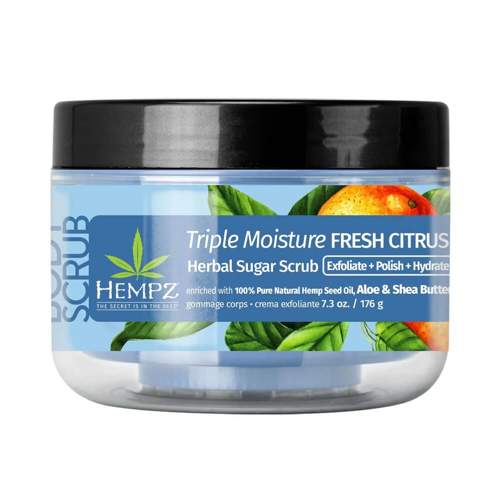 Hempz Triple Moisture Fresh Citrus Herbal Sugar Scrub - Скраб цукровий "Потрійне зволоження"