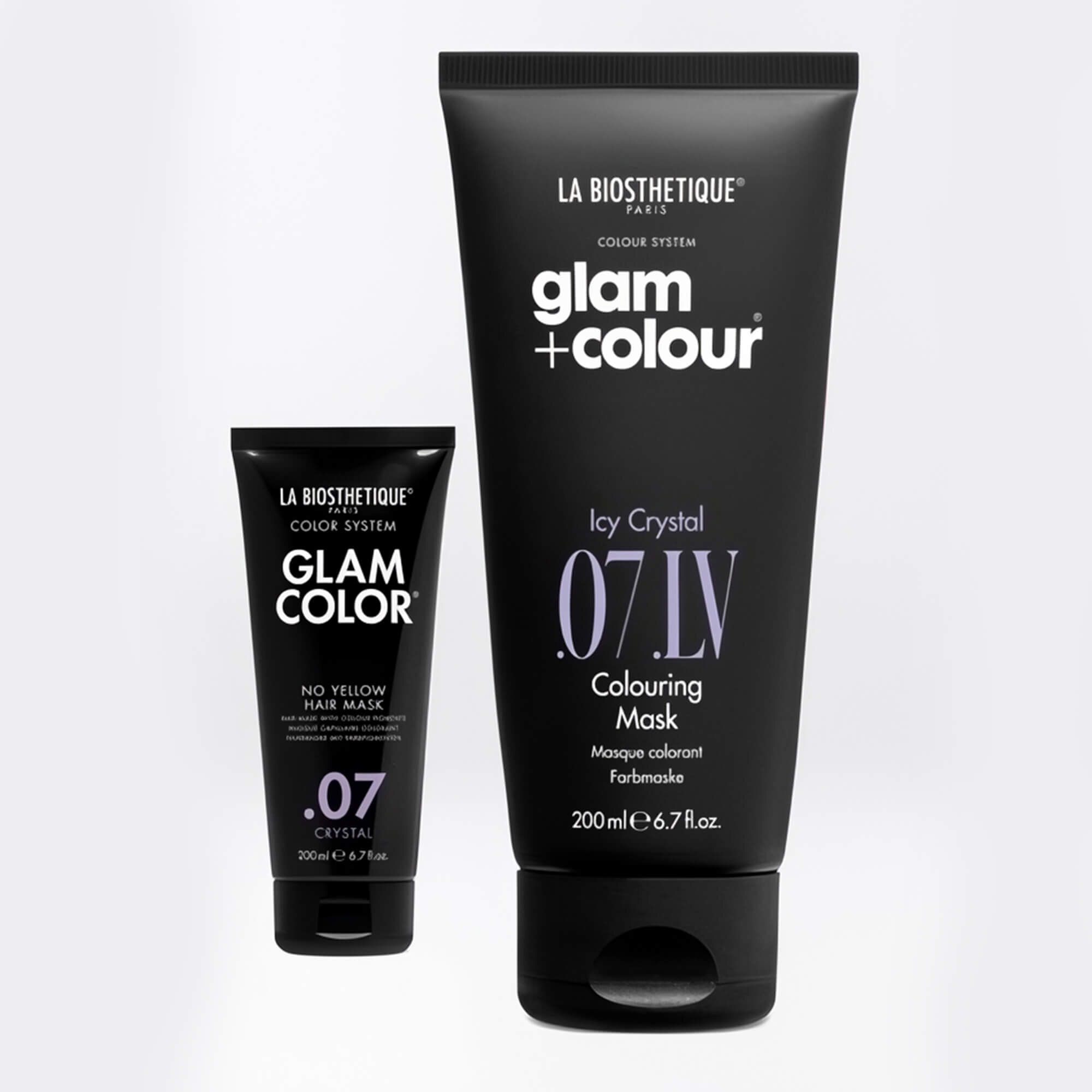 Тонуюча маска крижаний кристал La Biosthetique Glam Color Icy Crystal.07.LV Mask