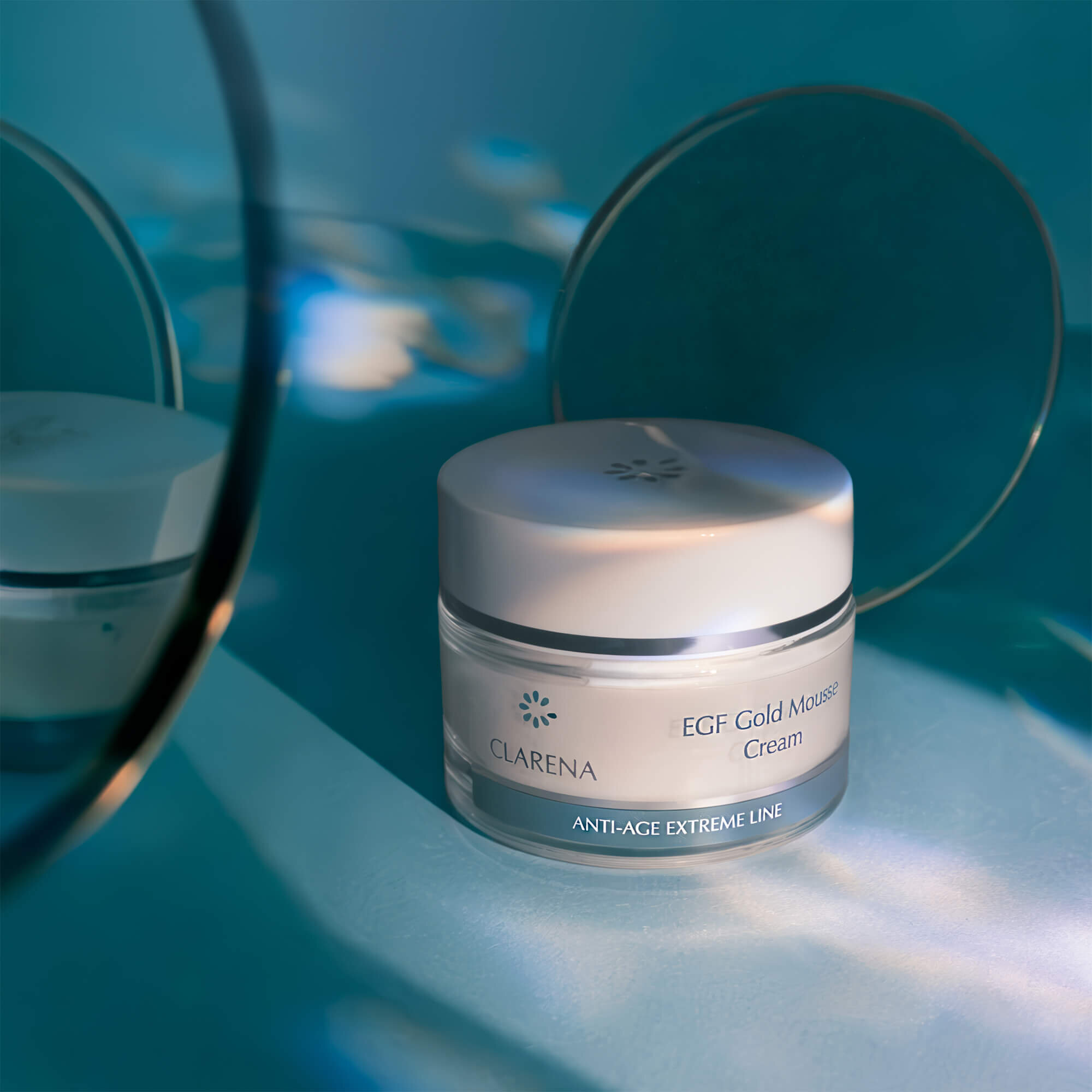 Пептидный крем-мусс с коллоидным золотом и ВИО-плацентой Clarena EGF Golden Line EGF Gold Mousse Cream