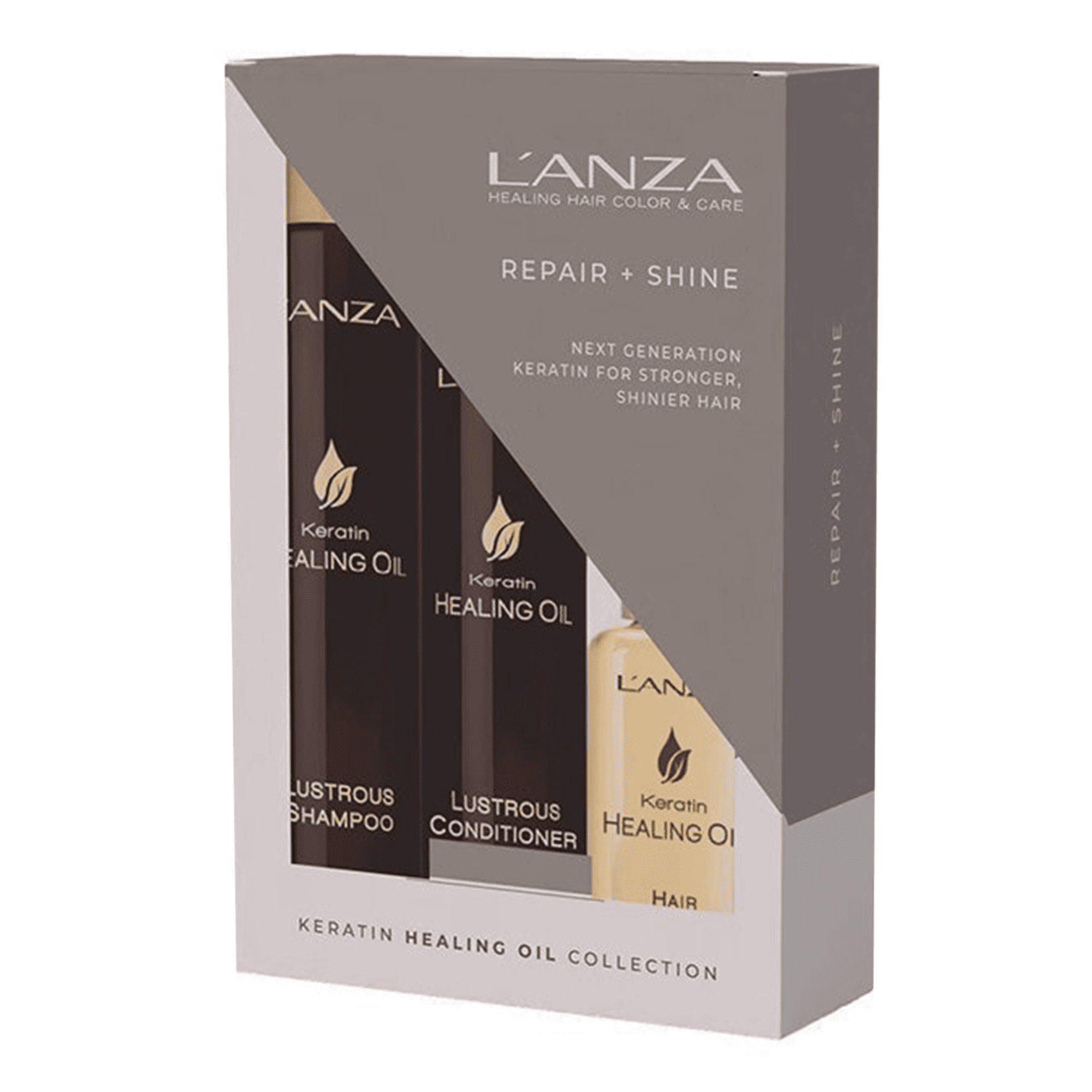 Подарочный набор L’anza Keratin Healing Oil Holiday Trio Box