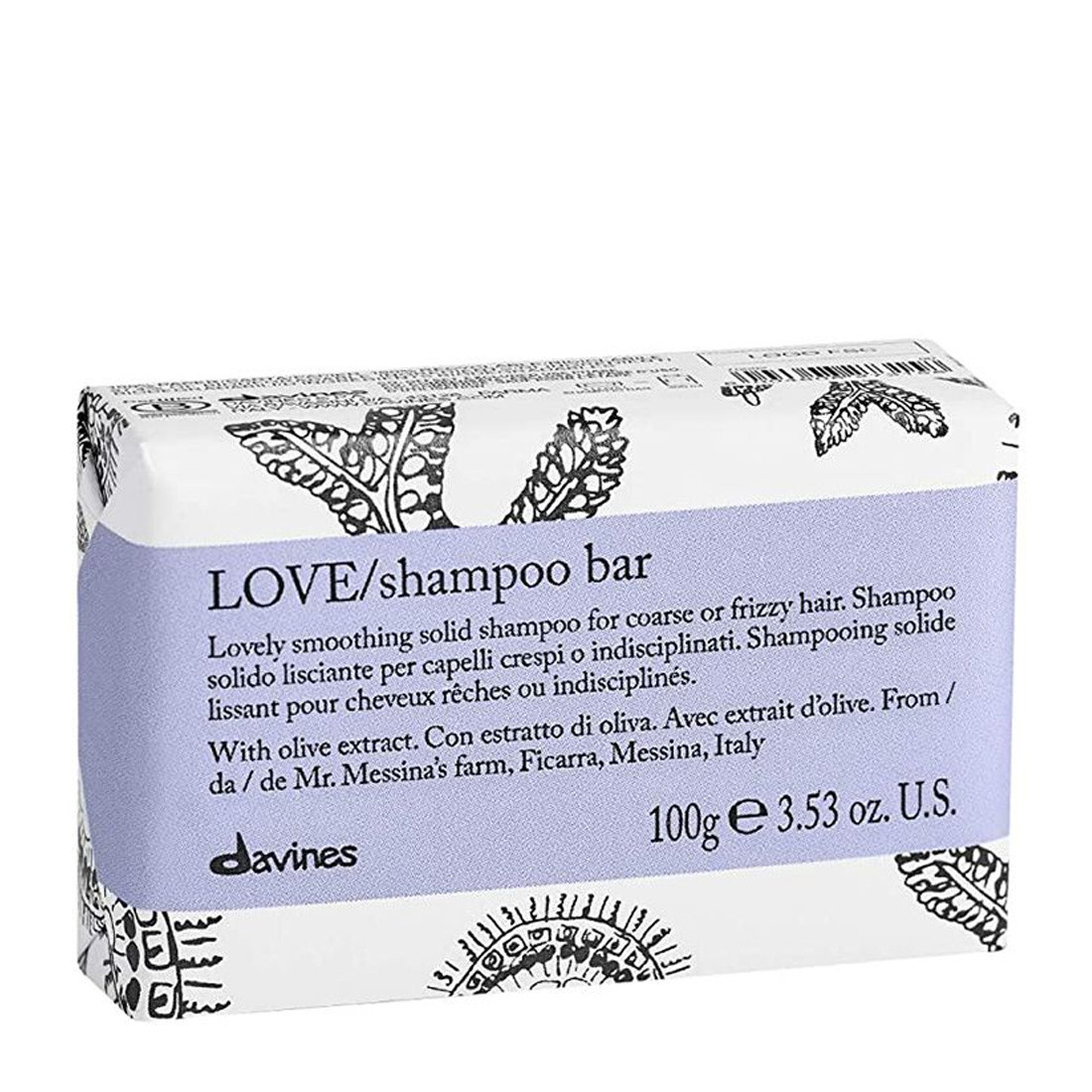 Davines EHC LOVE Shampoo Bar - Твердий шампунь для розгладження завитка