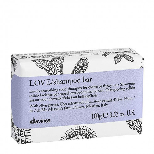 Твёрдый шампунь для разглаживания завитка Davines EHC LOVE Shampoo Bar