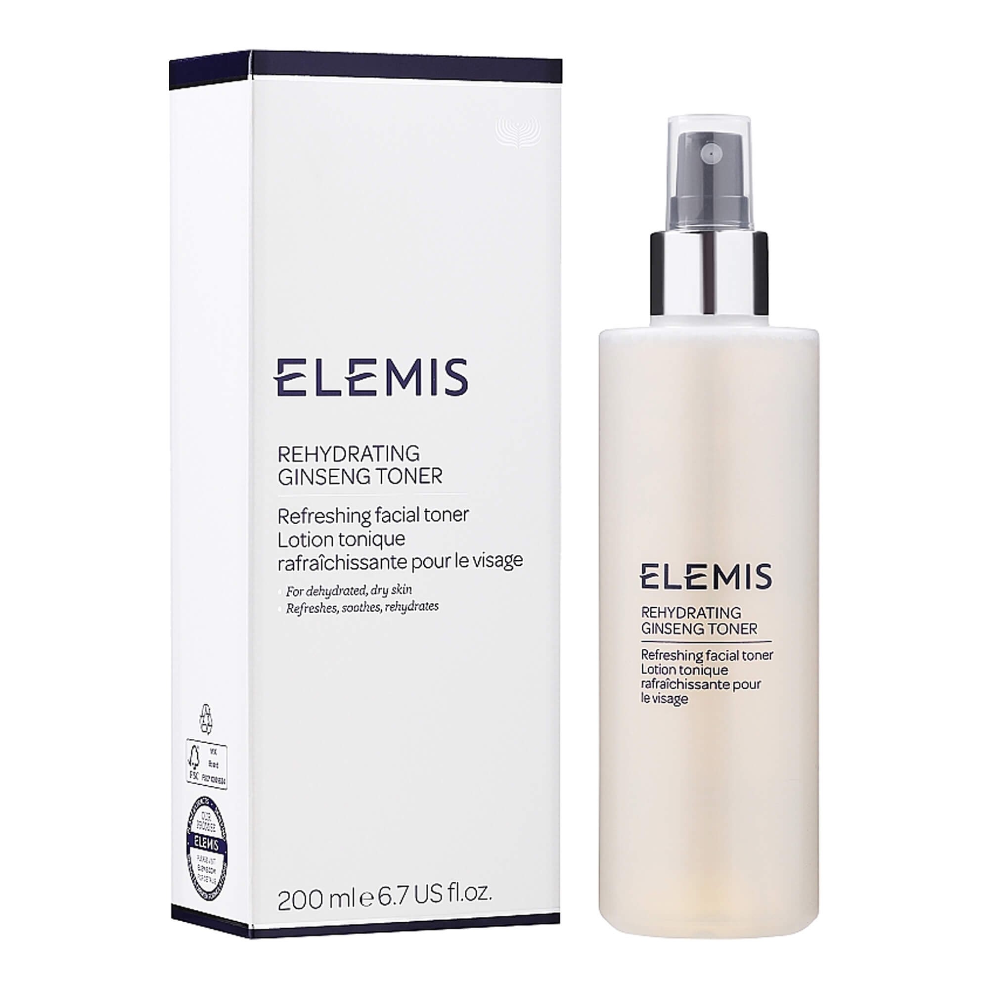 Тонер для сухой кожи Elemis Rehydrating Ginseng Toner 