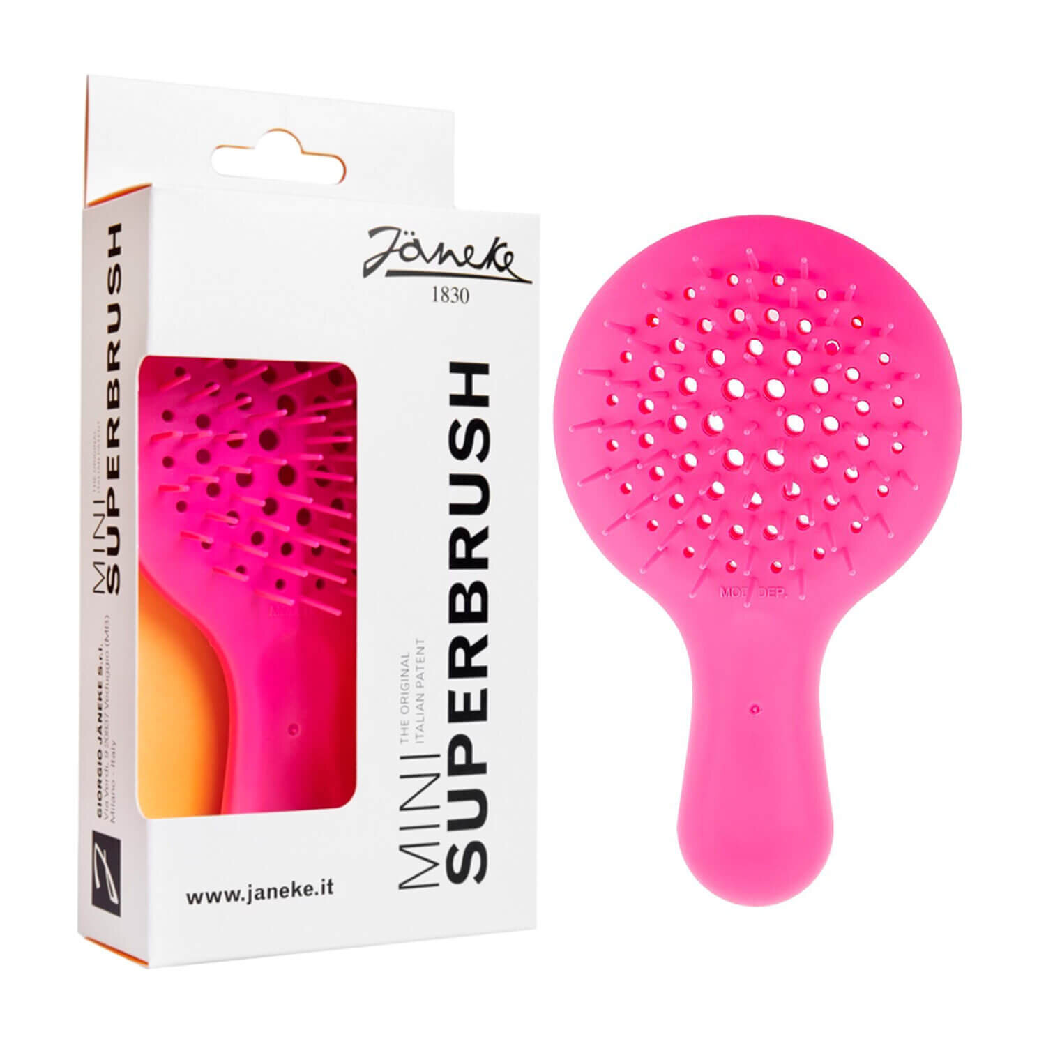 Міні гребінець рожевий Janeke MINI Superbrush Pink