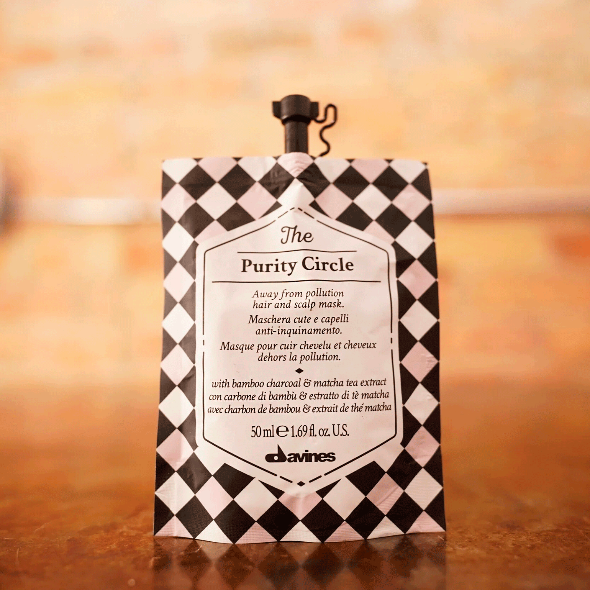 Очищающая детоксицирующая маска для волос и кожи головы Davines The Purity Circle