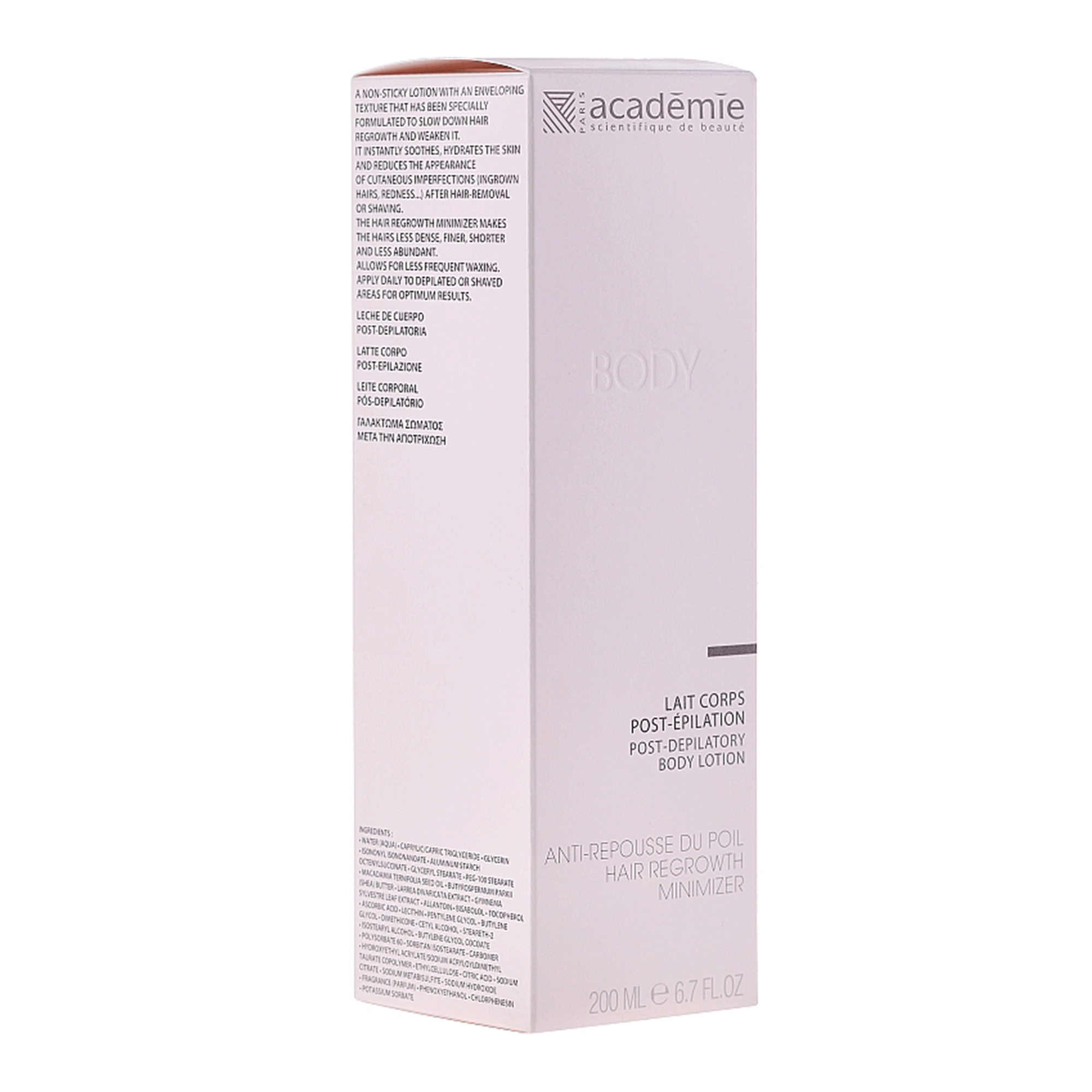 Молочко для тела после эпиляции Academie Post-Depilatory Body Lotion