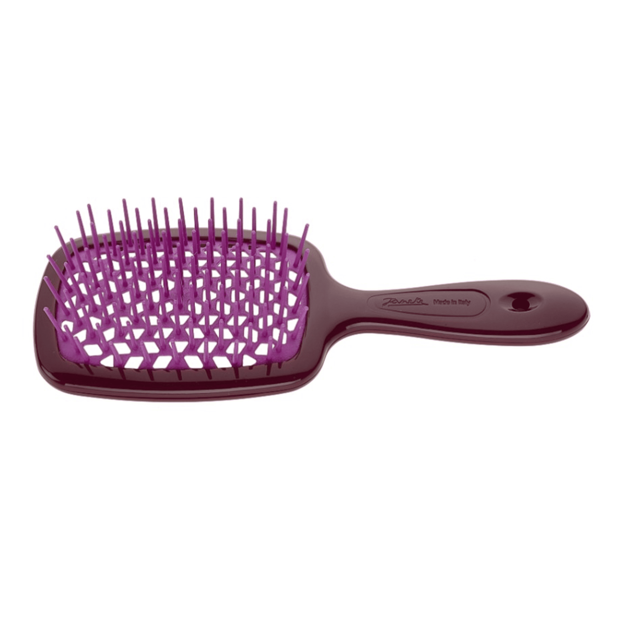 Щітка для волосся Бургунді з рожевим Janeke Superbrush Burgundy & Pink