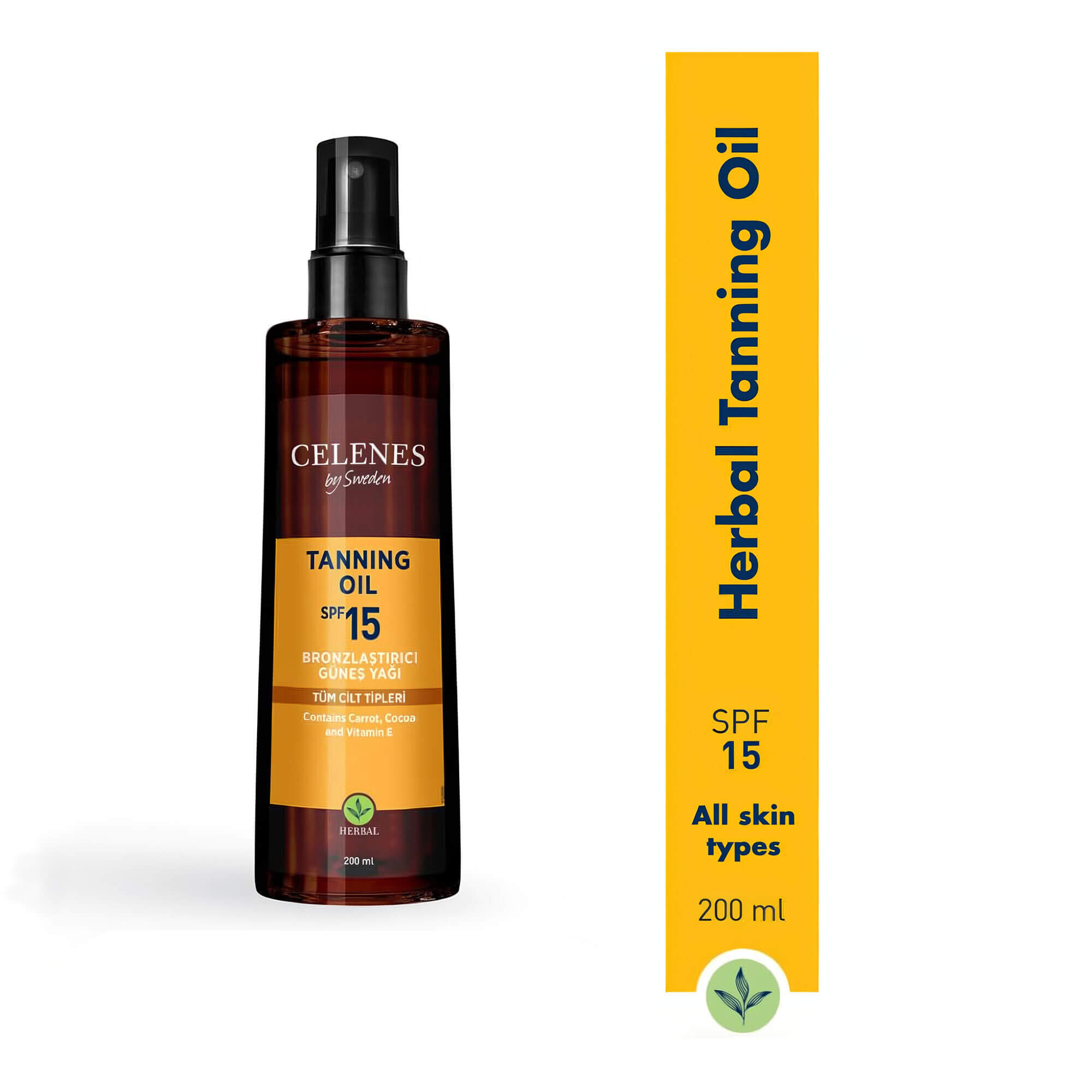 Олія для засмаги  Celenes Tanning Oil SPF 15