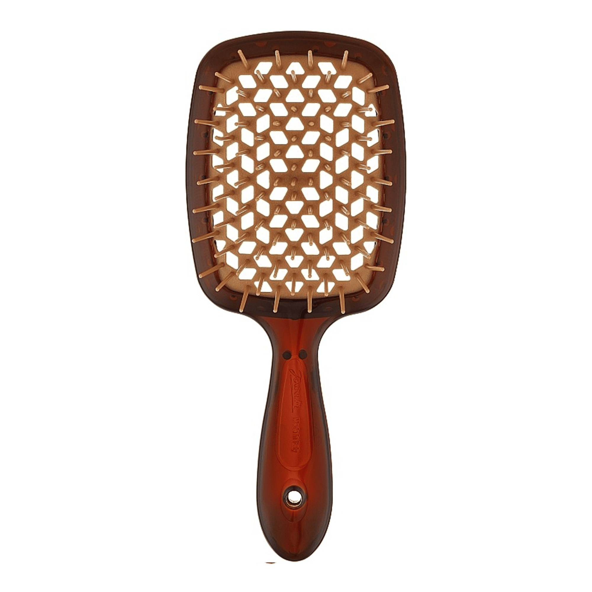 Janeke Щетка для волос Коричнева з бежевим