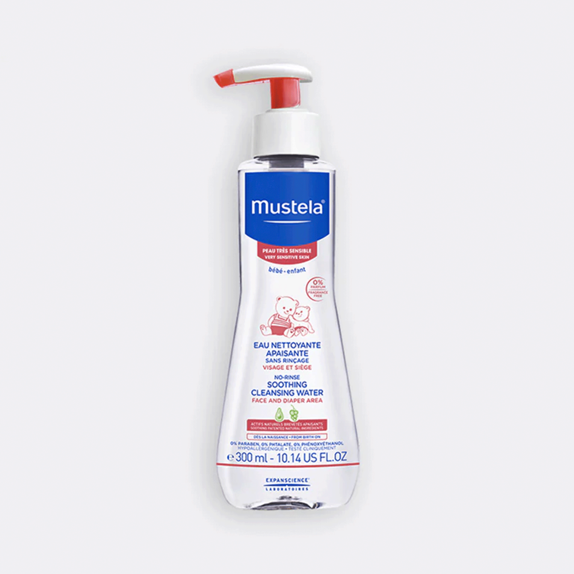 Мицеллярная вода для очищения чувствительной кожи Mustela No Rinse Soothing Cleansing Water