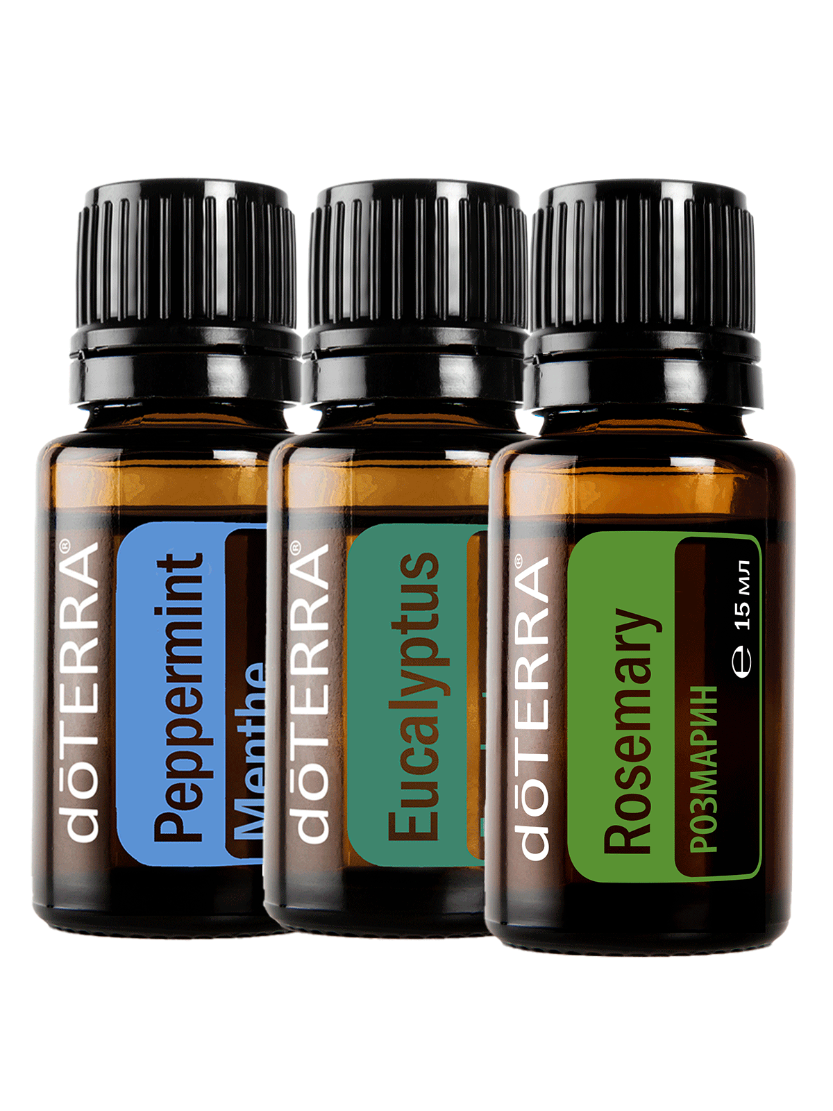 doTERRA Набор №12 Освежающая чистота с маслами перечной мяты, эвкалипта и розмарина