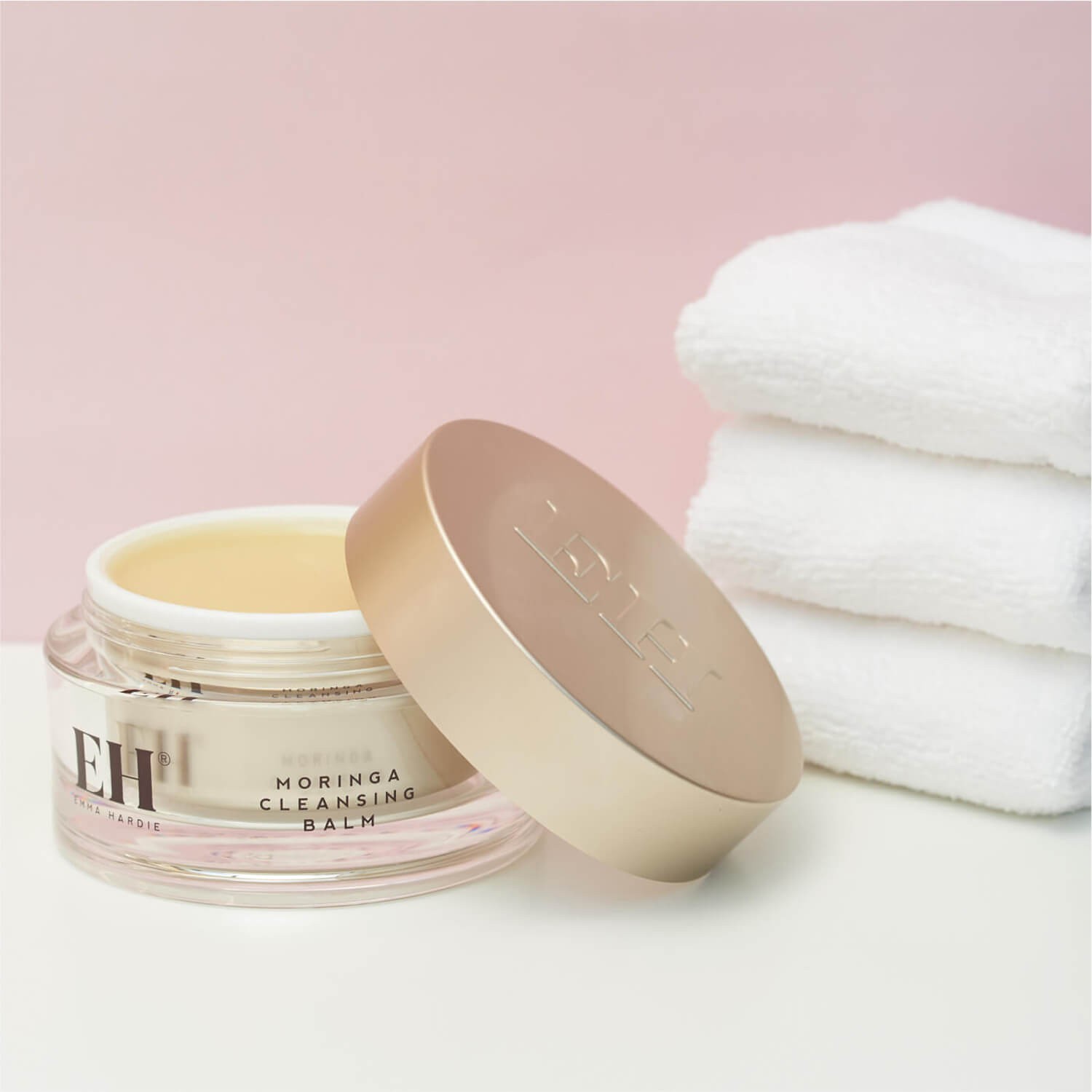 Очищающий бальзам для лица с полотенцем Emma Hardie Moringa Balm with cloth big