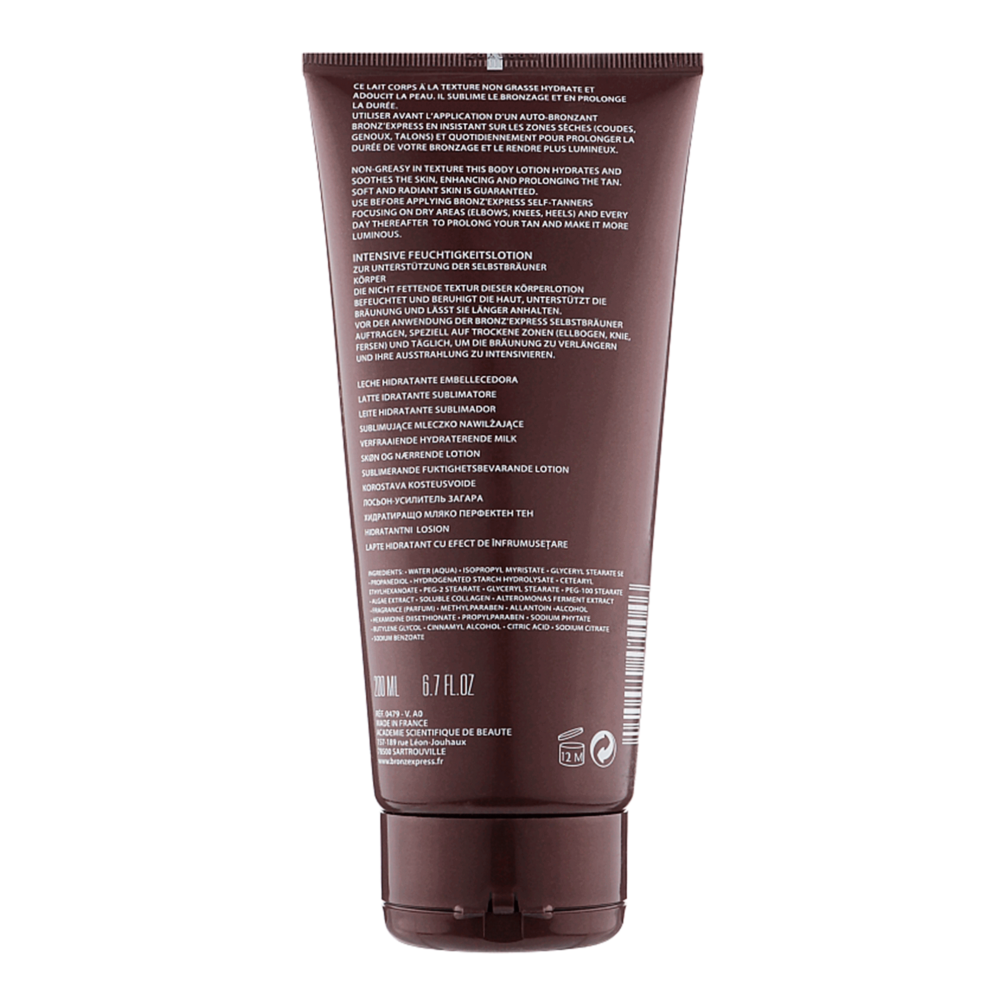 Увлажняющий лосьон для тела Academie Bronz'Express Beautifying Moisturizing Lotion