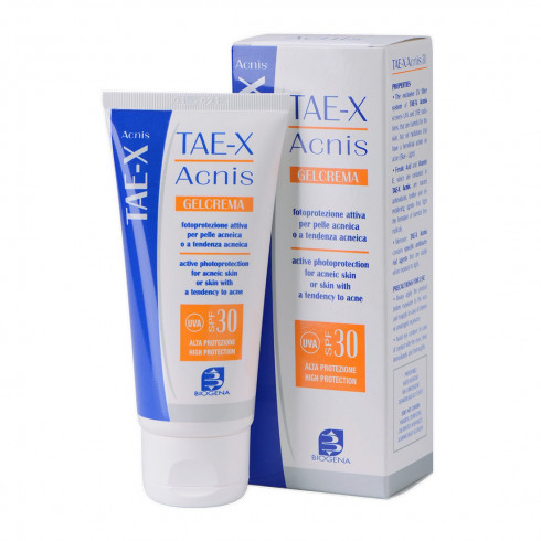 Сонцезахисний крем для жирної шкіри та шкіри з акне Biogena Tae X Acnis SPF 30