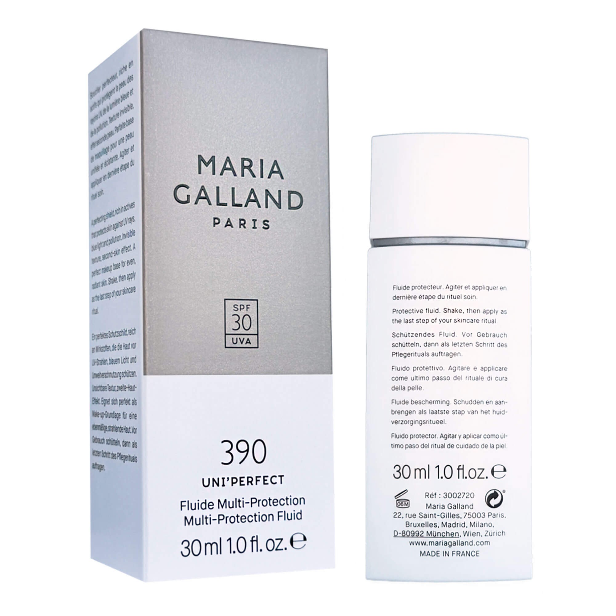 Захисний флюїд-праймер від синього світла Maria Galland 390 Multi Protection Fluid SPF30