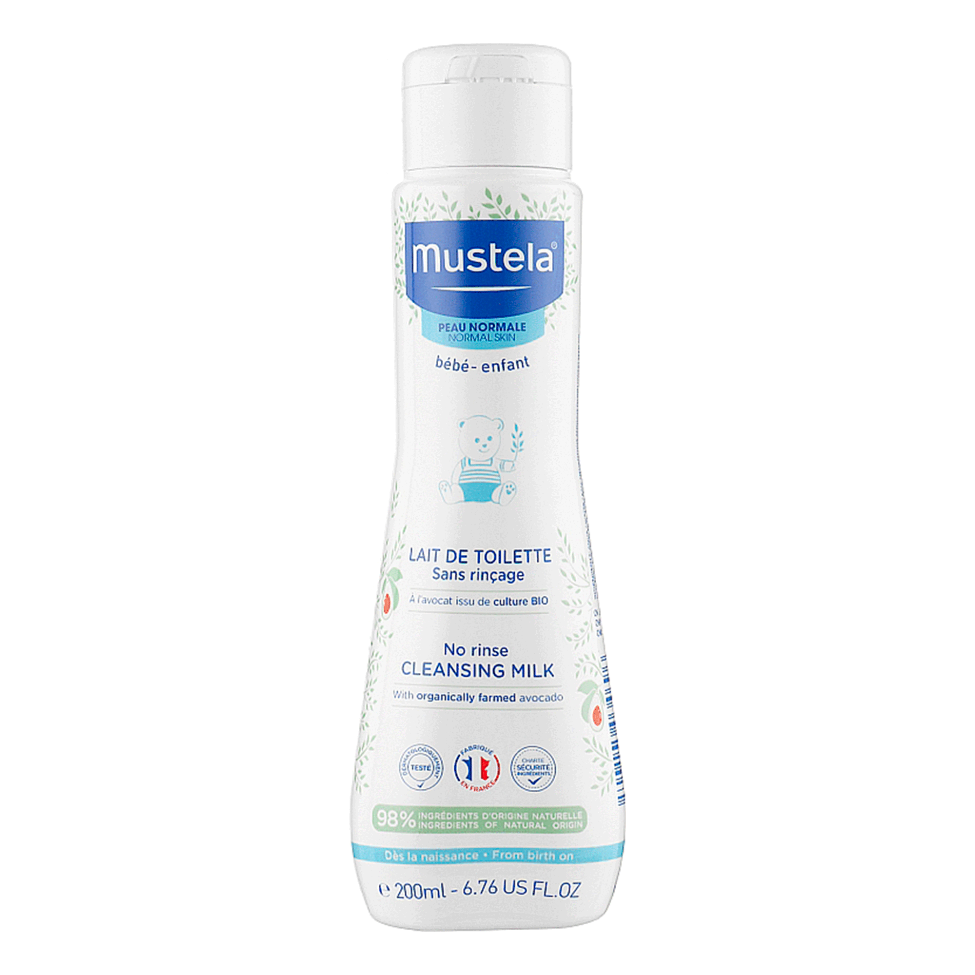 Mustela Очищающее молочко для кожи малышей