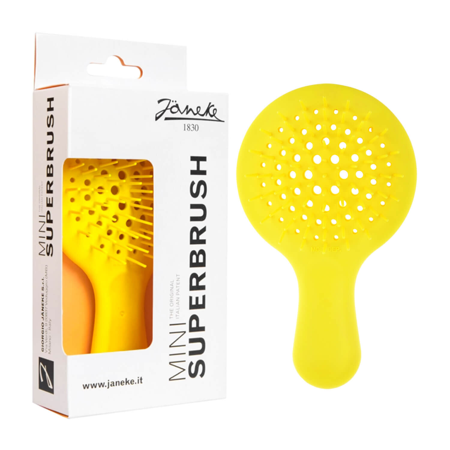 Міні гребінець жовтий Janeke MINI Superbrush Yellow