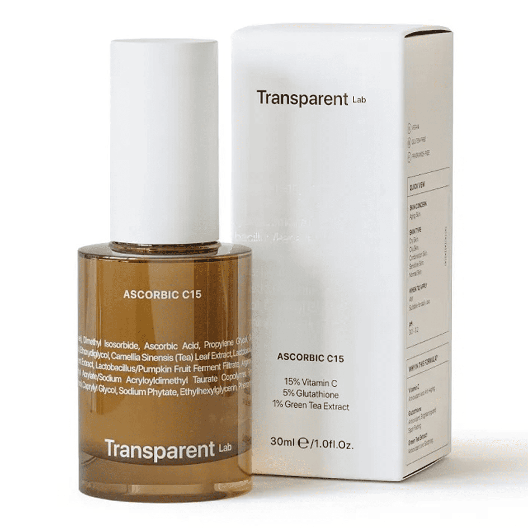 Антивозрастная осветительная сыворотка Transparent Lab Ascorbic C15