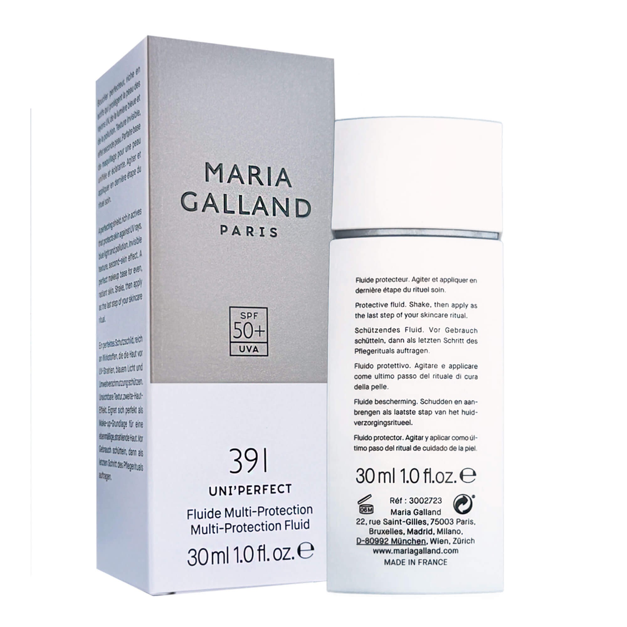 Захисний флюїд-праймер від синього світла Maria Galland 391 Multi Protection Fluid SPF50
