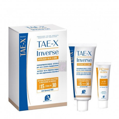 Солнцезащитный набор для депигментированных участков кожи Biogena Tae-X Inverse