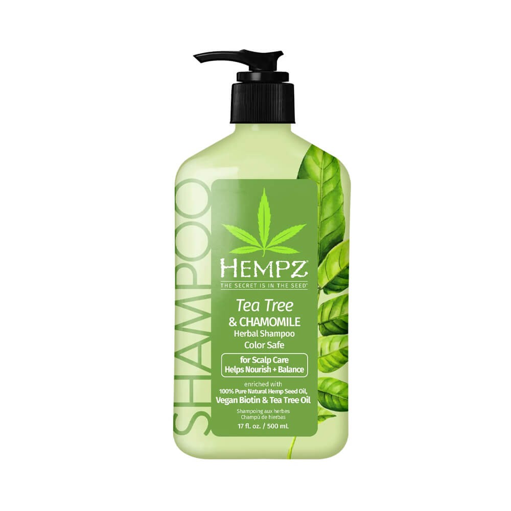 Hempz Tree &amp; Chamomile Shampoo Set With Vegan Biotin For Scalp Care - Шампунь с чайным деревом, ромашкой, веганским биотином для ухода за кожей головы