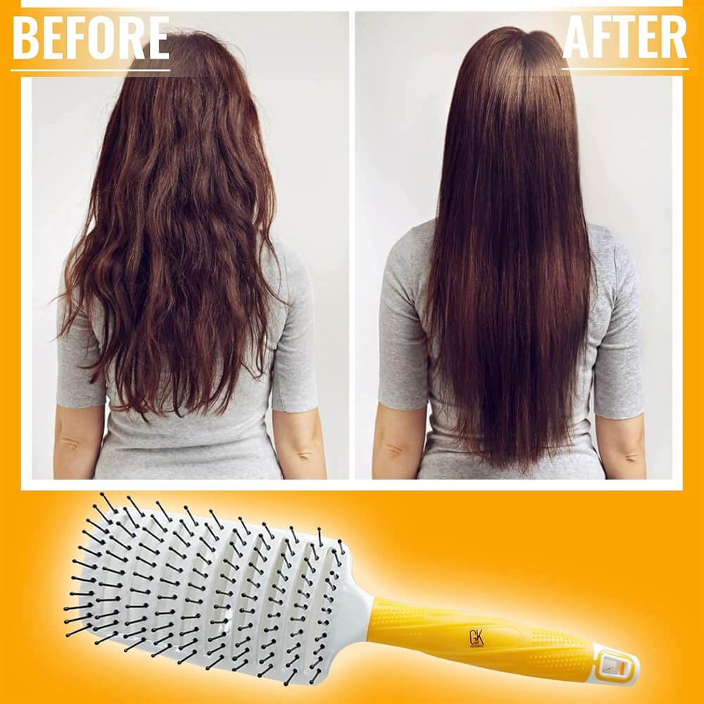 Широкая продувная расческа Global Keratin Vent Brush 3