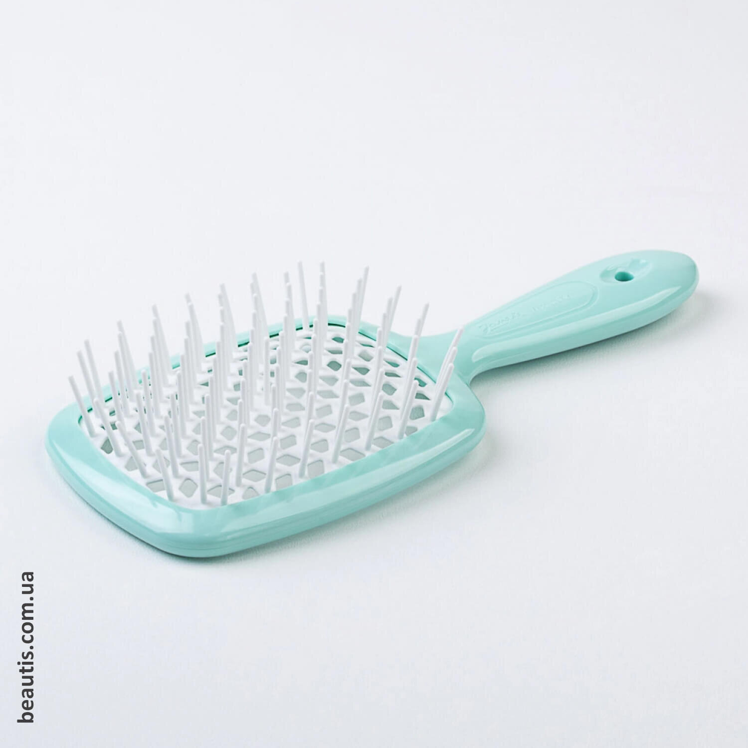 Гребінець блакитний з білим Janeke Superbrush Standart Tiffany