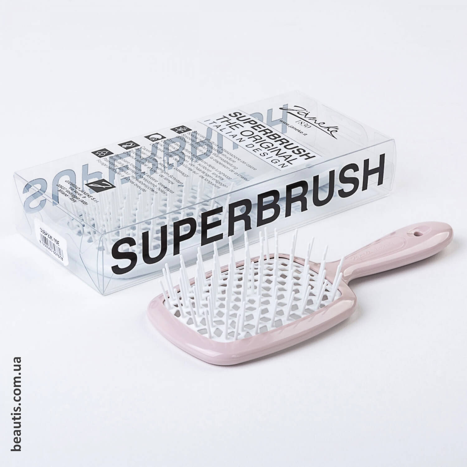 Гребінець нюдовий Janeke Superbrush Standart Nude