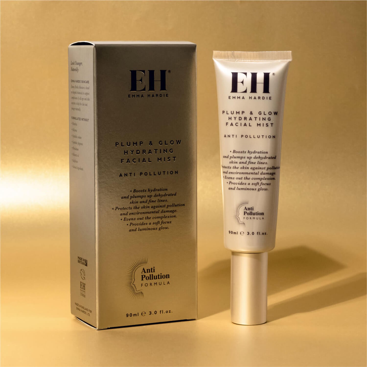 Зволожуючий міст для обличчя Emma Hardie Plump & Glow Hydrating Facial Mist 