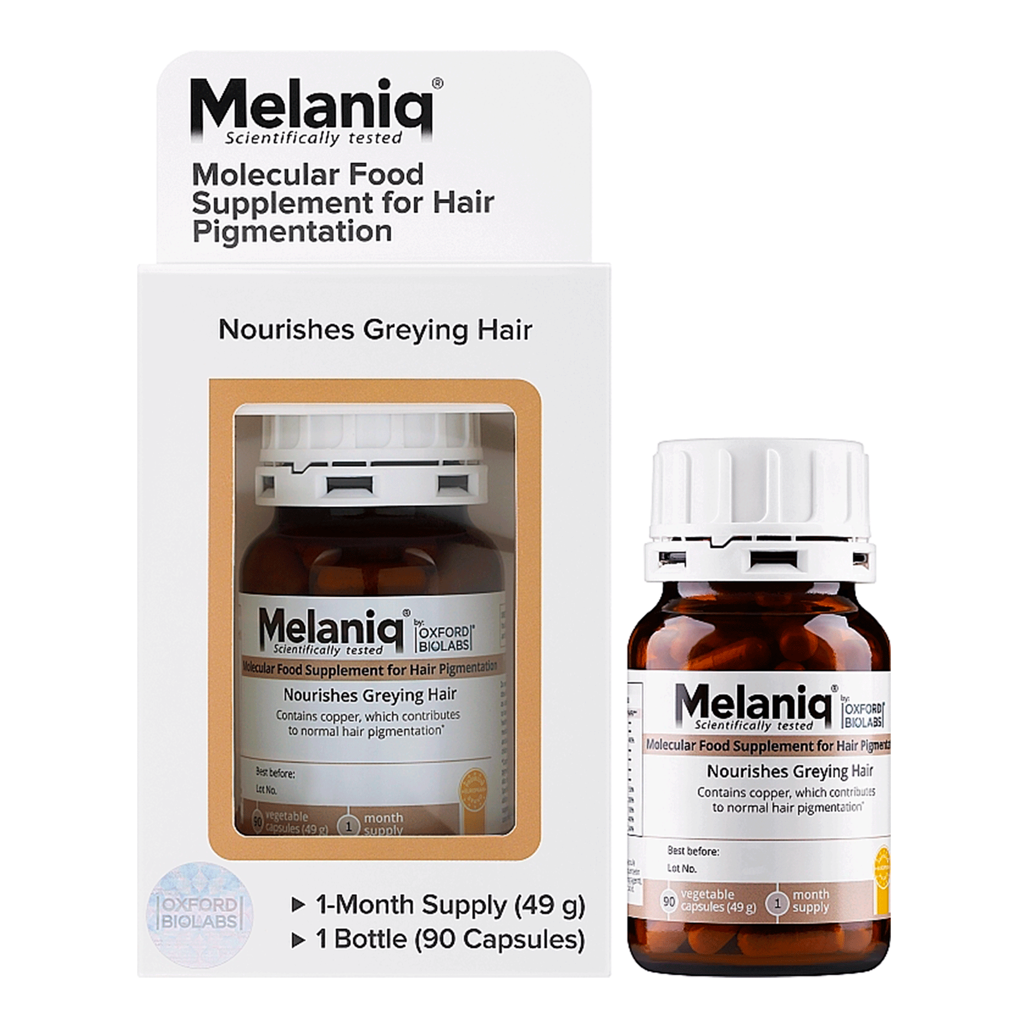 Молекулярна добавка для волосся Oxford Biolabs Melaniq