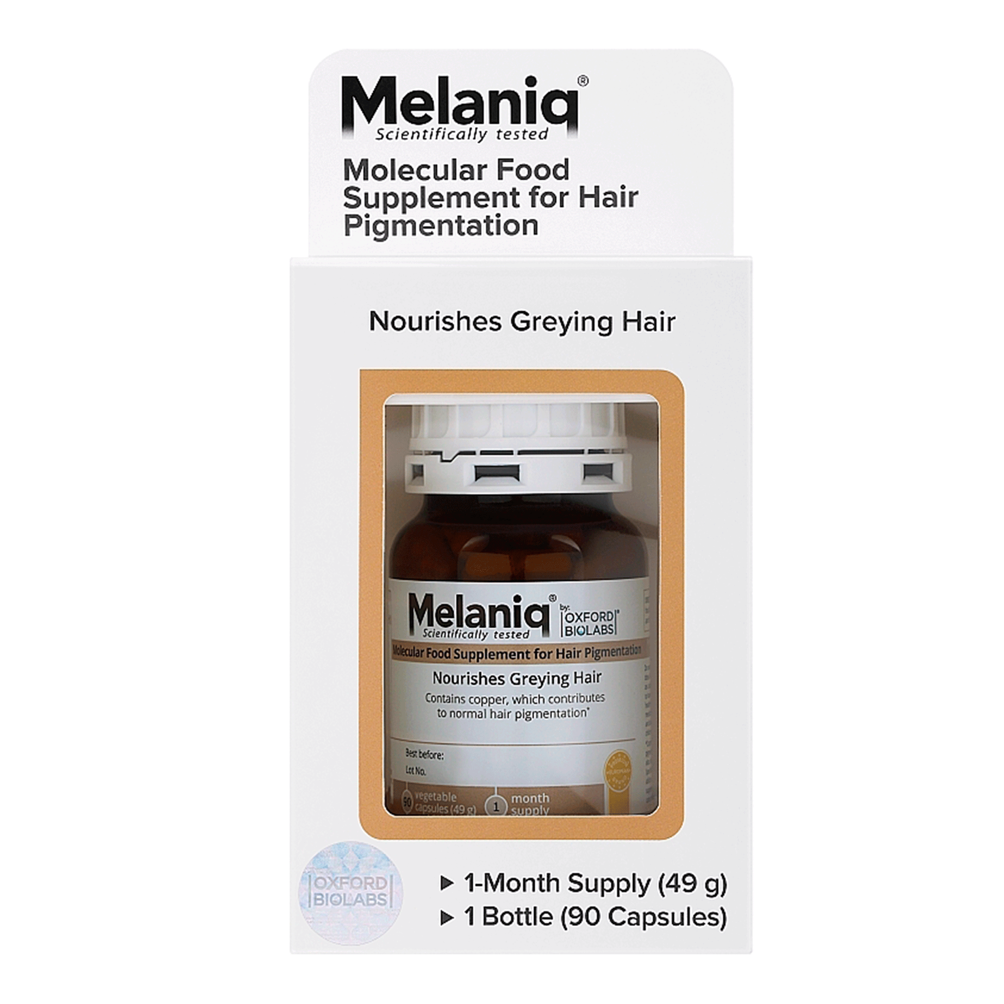 Молекулярна добавка для волосся Oxford Biolabs Melaniq