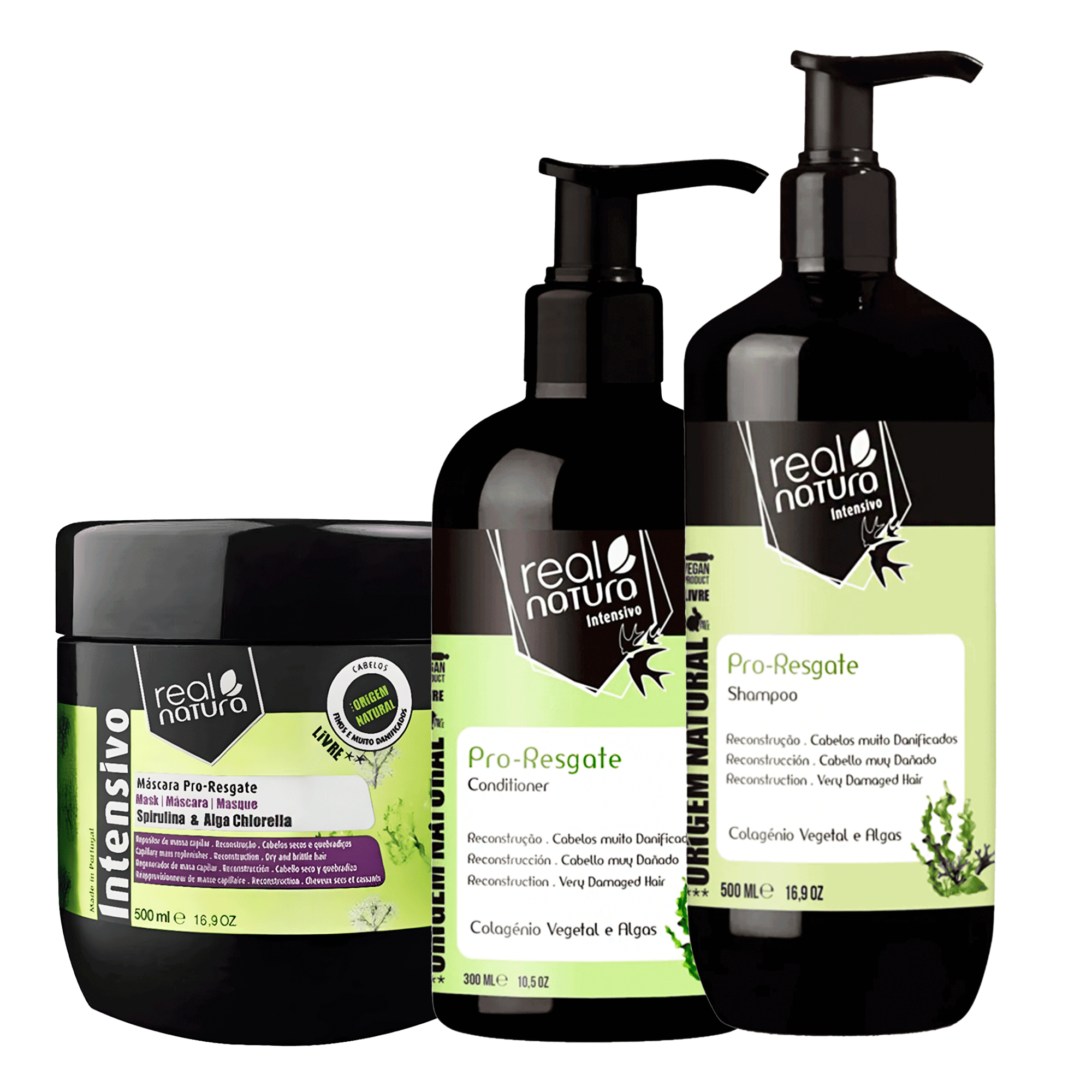 Маска для екстреного восстановления волос Real Natura Sem Sal Pro-Resgate Hair Mask