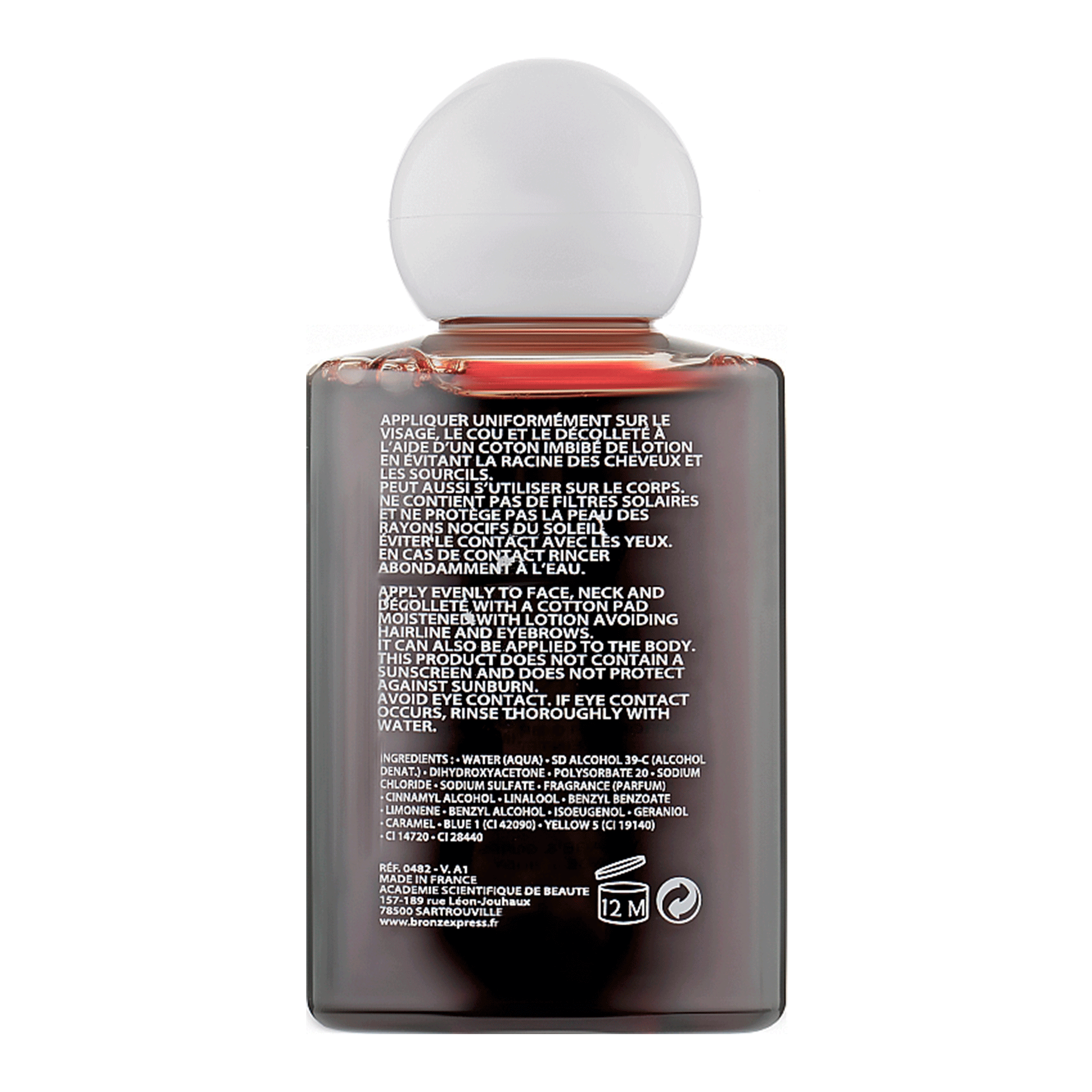 Лосьйон-автозасмага для обличчя та тіла Academie Bronz'Express Tinted Self-Tanning Lotion