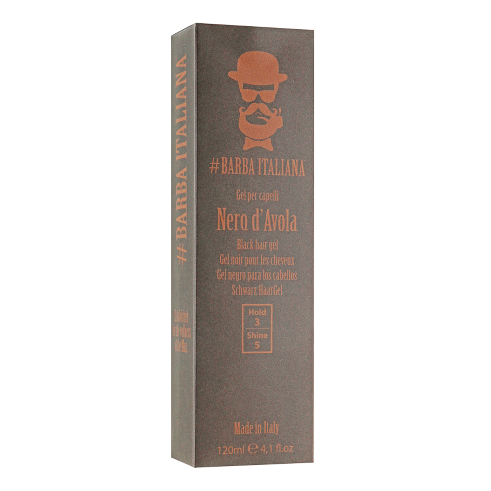 Гель для чорного волосся Barba Italiana Black Hair Gel Nero D’Avola