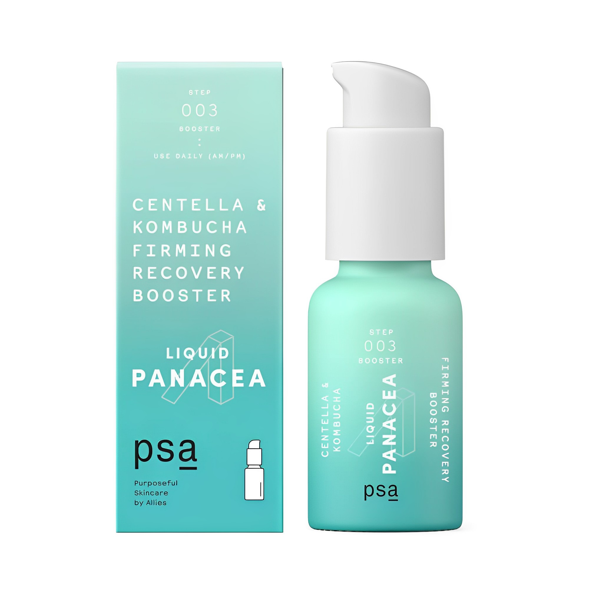 Відновлююча сироватка для знезводненої шкіри PSA Liquid Panacea Centella & Kombucha Firming Recovery Booster 