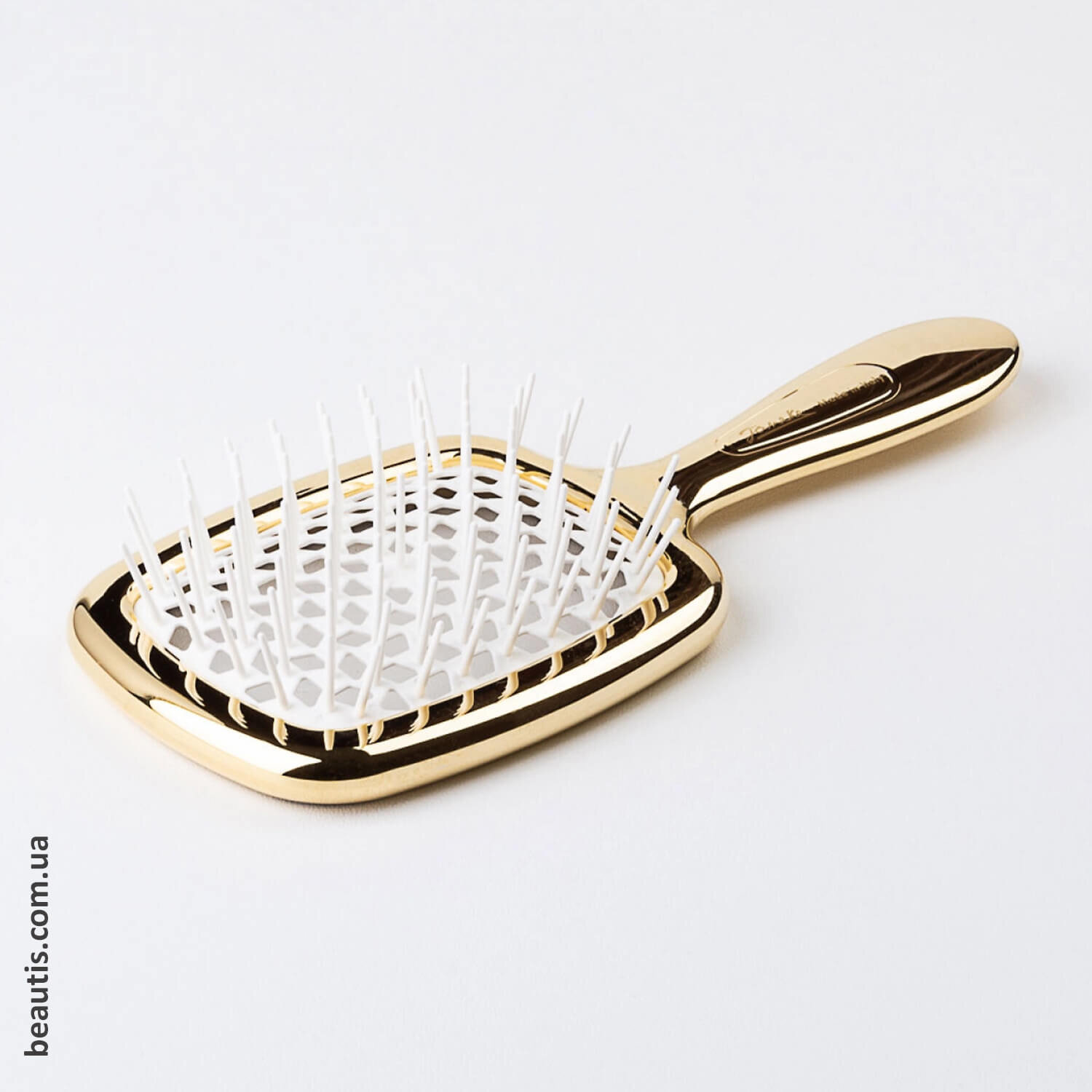 Гребінець золотий з білим Janeke Superbrush Standart Gold with White
