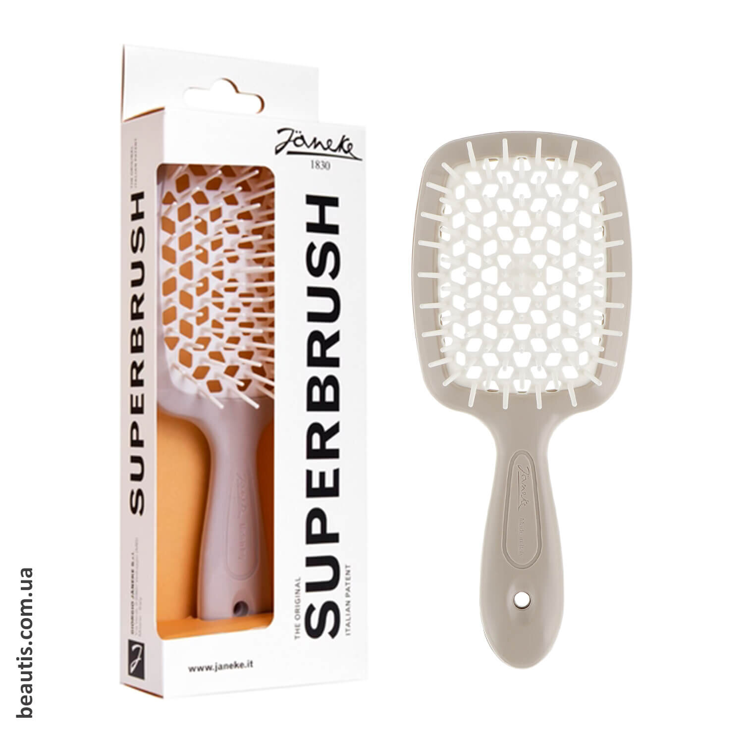 Гребінець сірий Janeke Superbrush Standart Grey