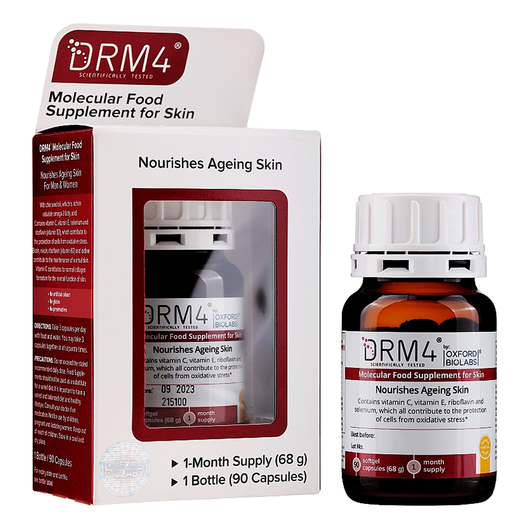 Молекулярная диетическая добавка для улучшения состояния кожи Oxford Biolabs DRM4